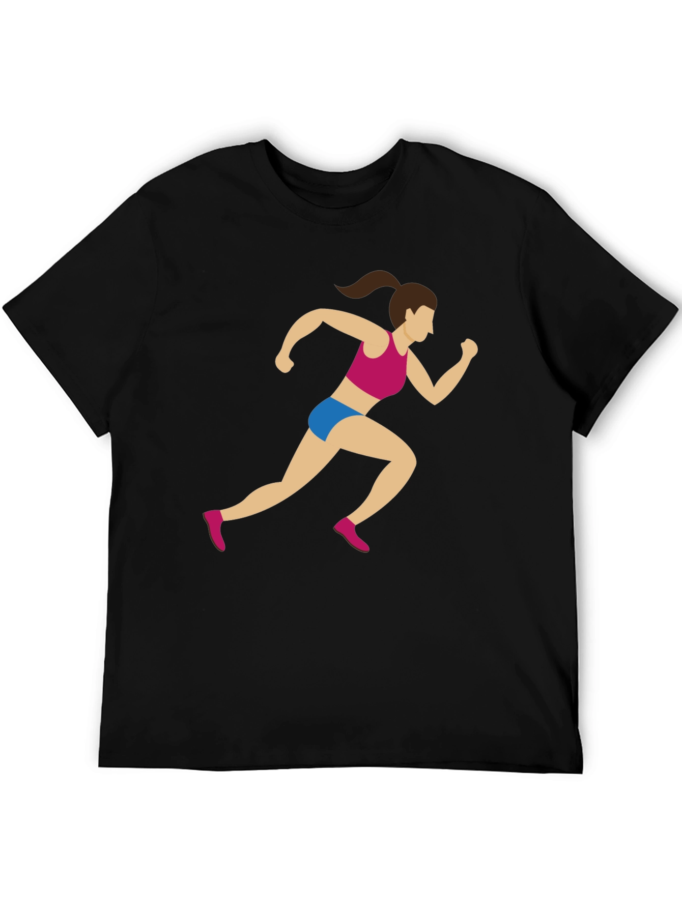Runner Graphic Tee - Black Cotton Blend