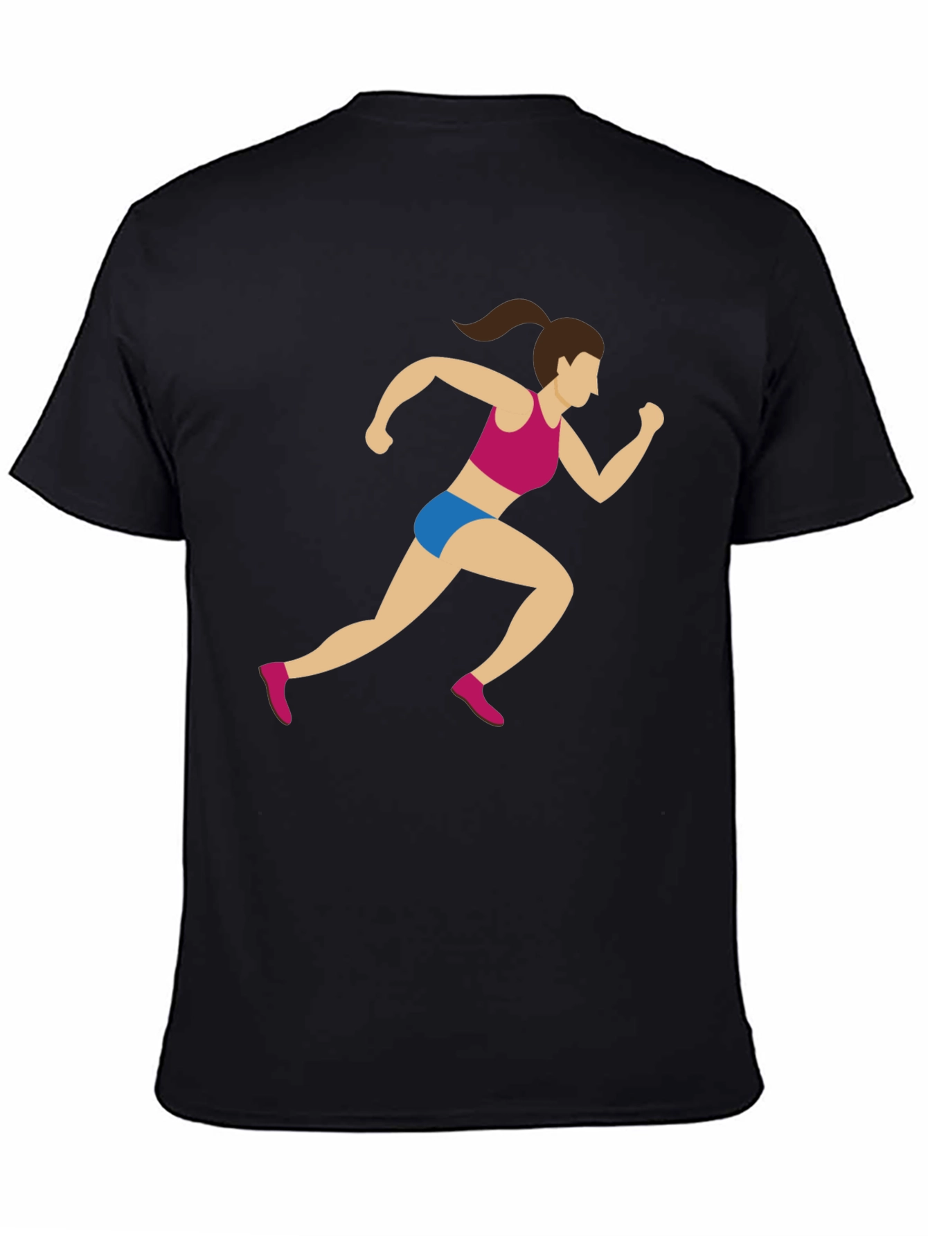 Runner Graphic Tee - Black Cotton Blend