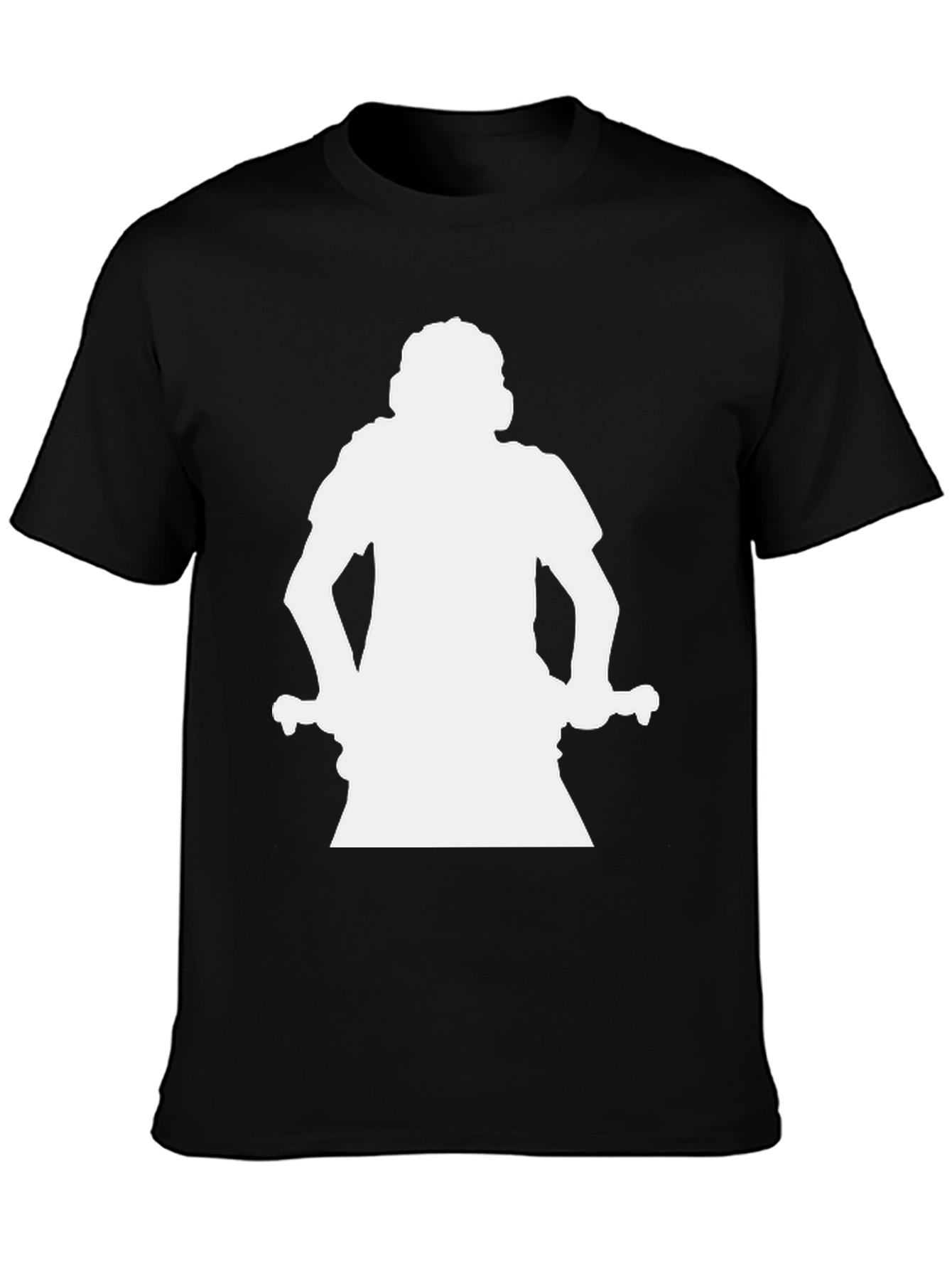 Silhouette Graphic Tee - Modern Black T-Shirt