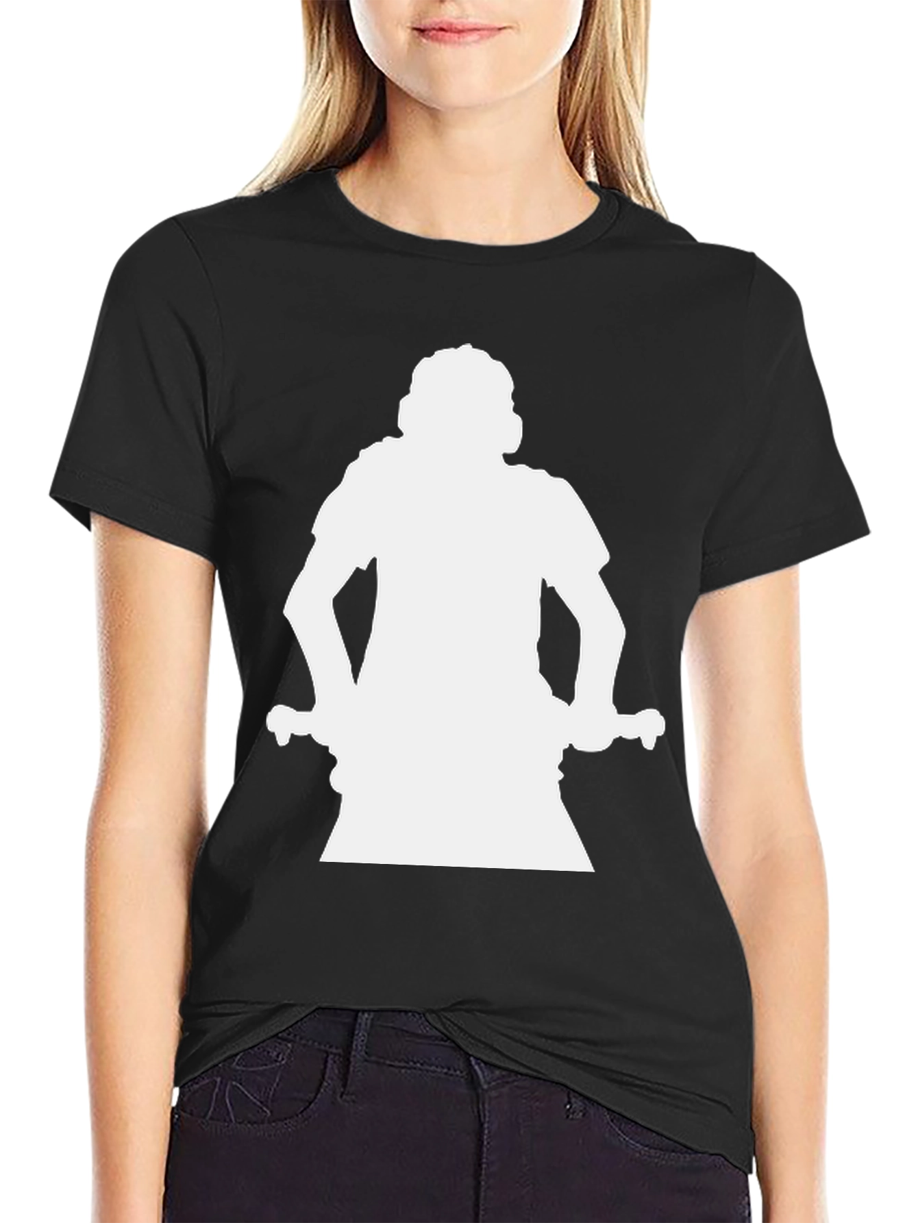 Silhouette Graphic Tee - Modern Black T-Shirt