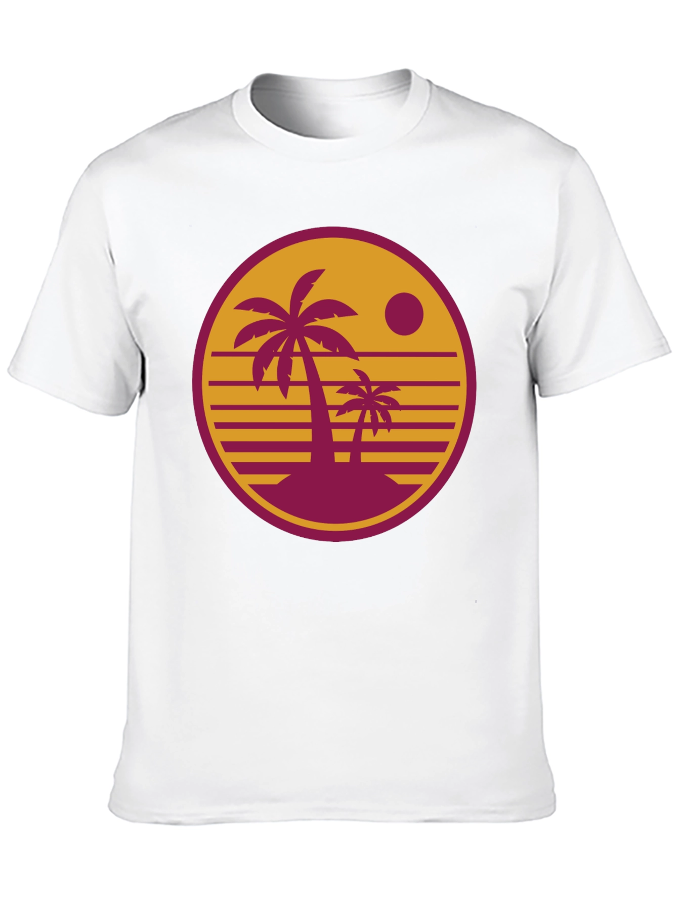 Retro Palm Sunset Graphic T-Shirt