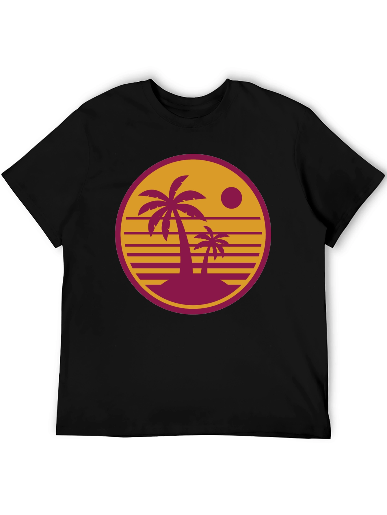 Retro Palm Sunset Graphic T-Shirt