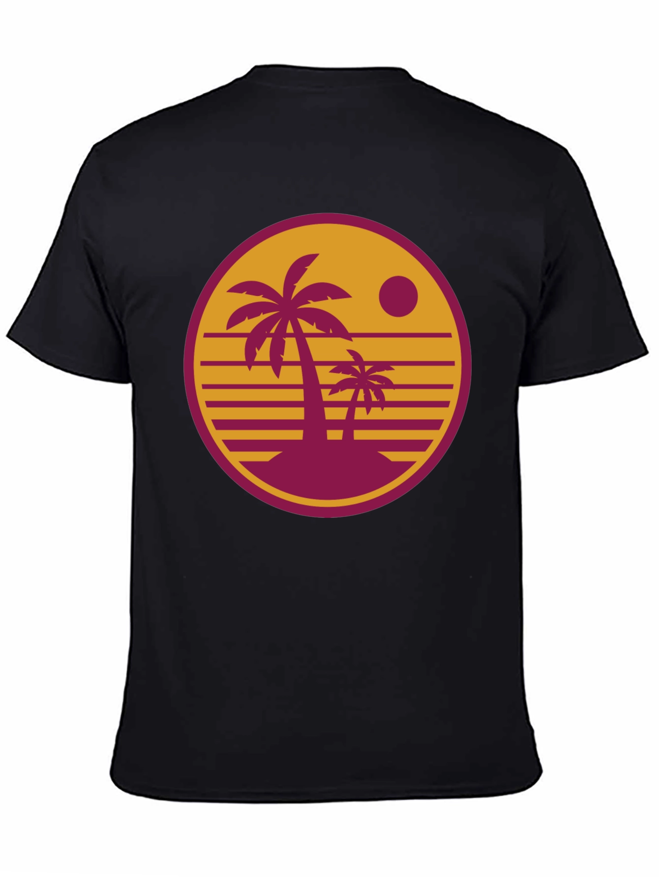 Retro Palm Sunset Graphic T-Shirt