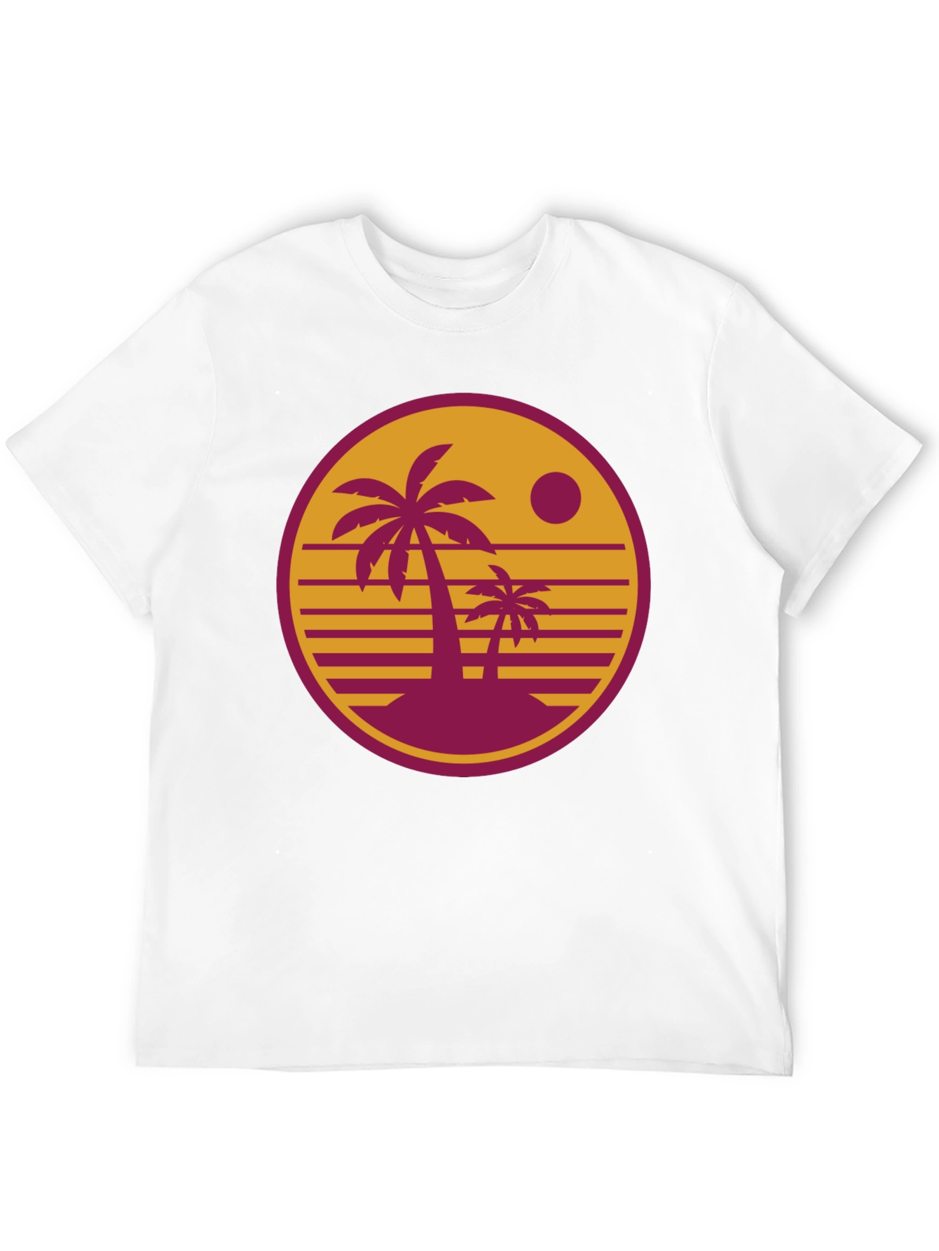 Retro Palm Sunset Graphic T-Shirt