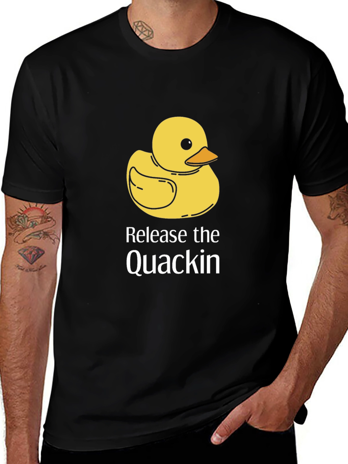 Release the Quackin Black T-Shirt