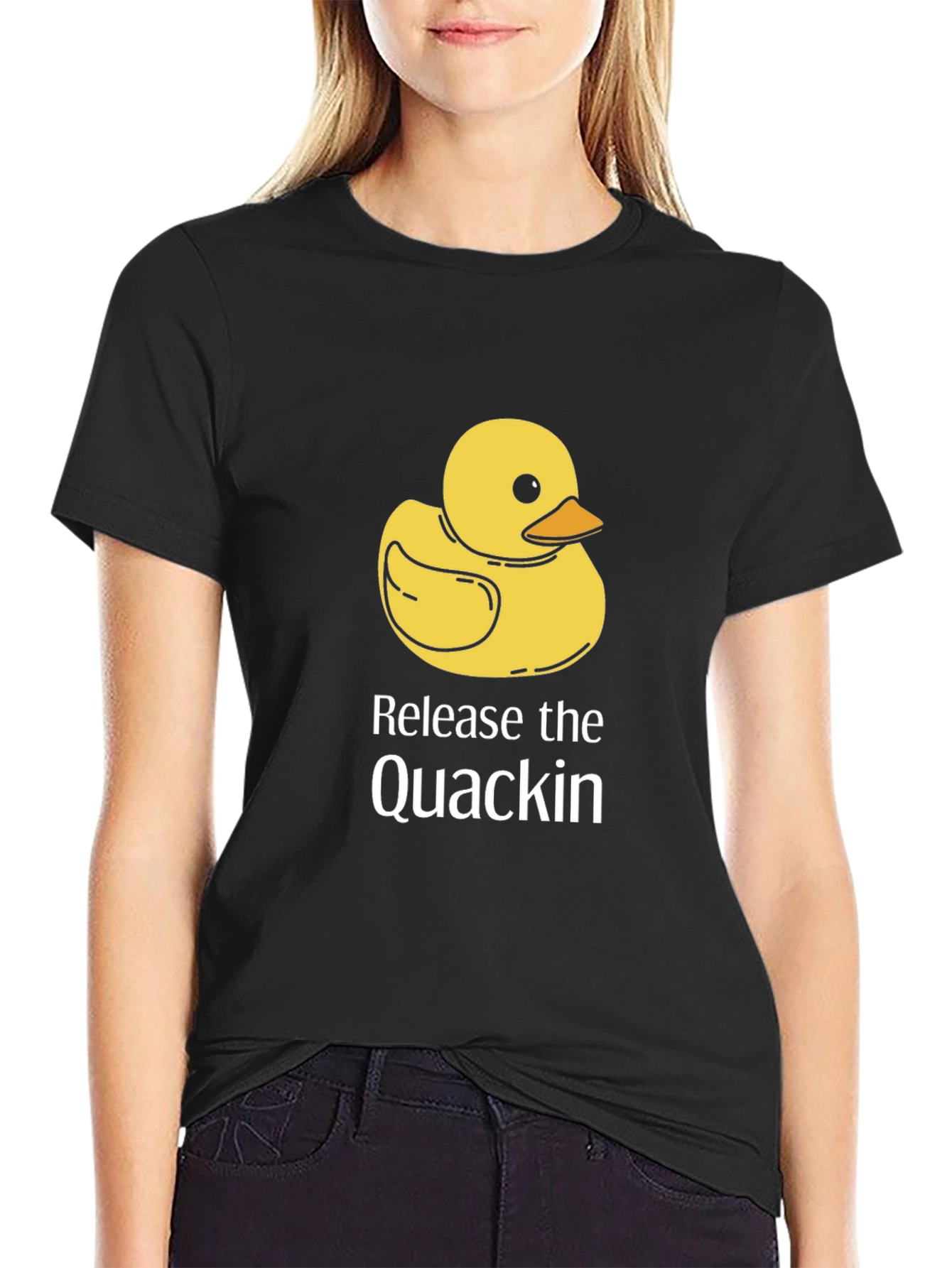 Release the Quackin Black T-Shirt