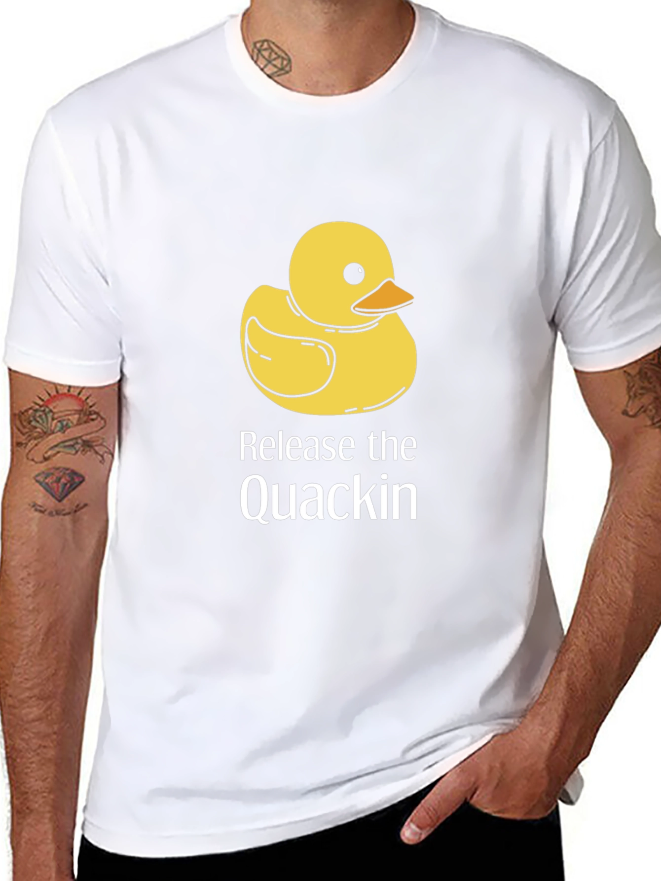 Release the Quackin Black T-Shirt