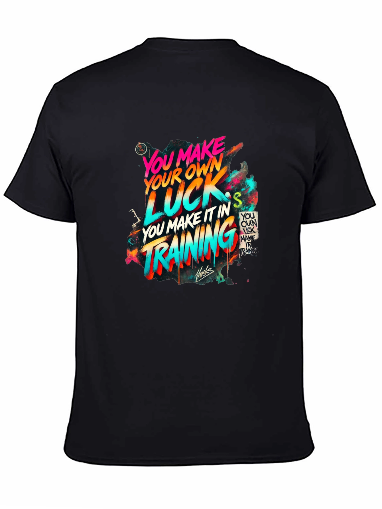 Make Your Own Luck Training T-Shirt - Black