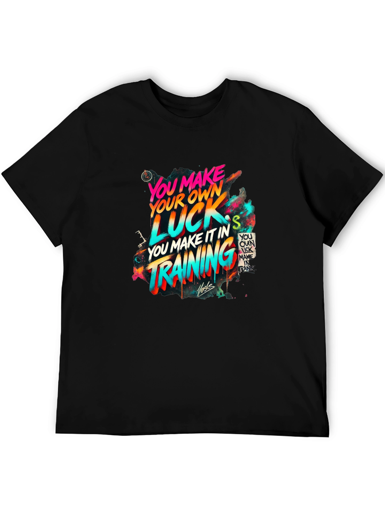 Make Your Own Luck Training T-Shirt - Black