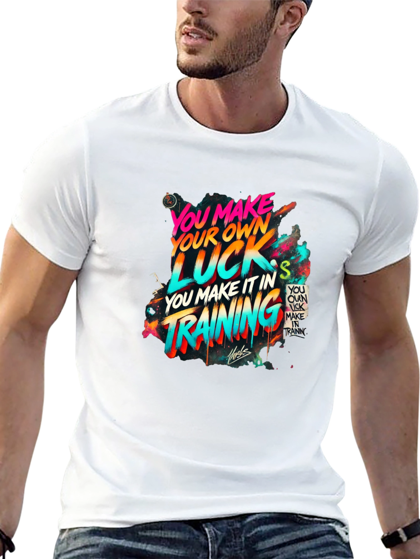 Make Your Own Luck Training T-Shirt - Black