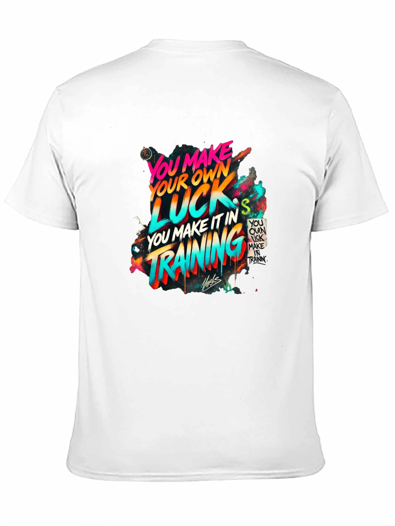 Make Your Own Luck Training T-Shirt - Black