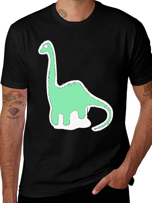 Dino Tee: Funky Brontosaurus Graphic T-Shirt