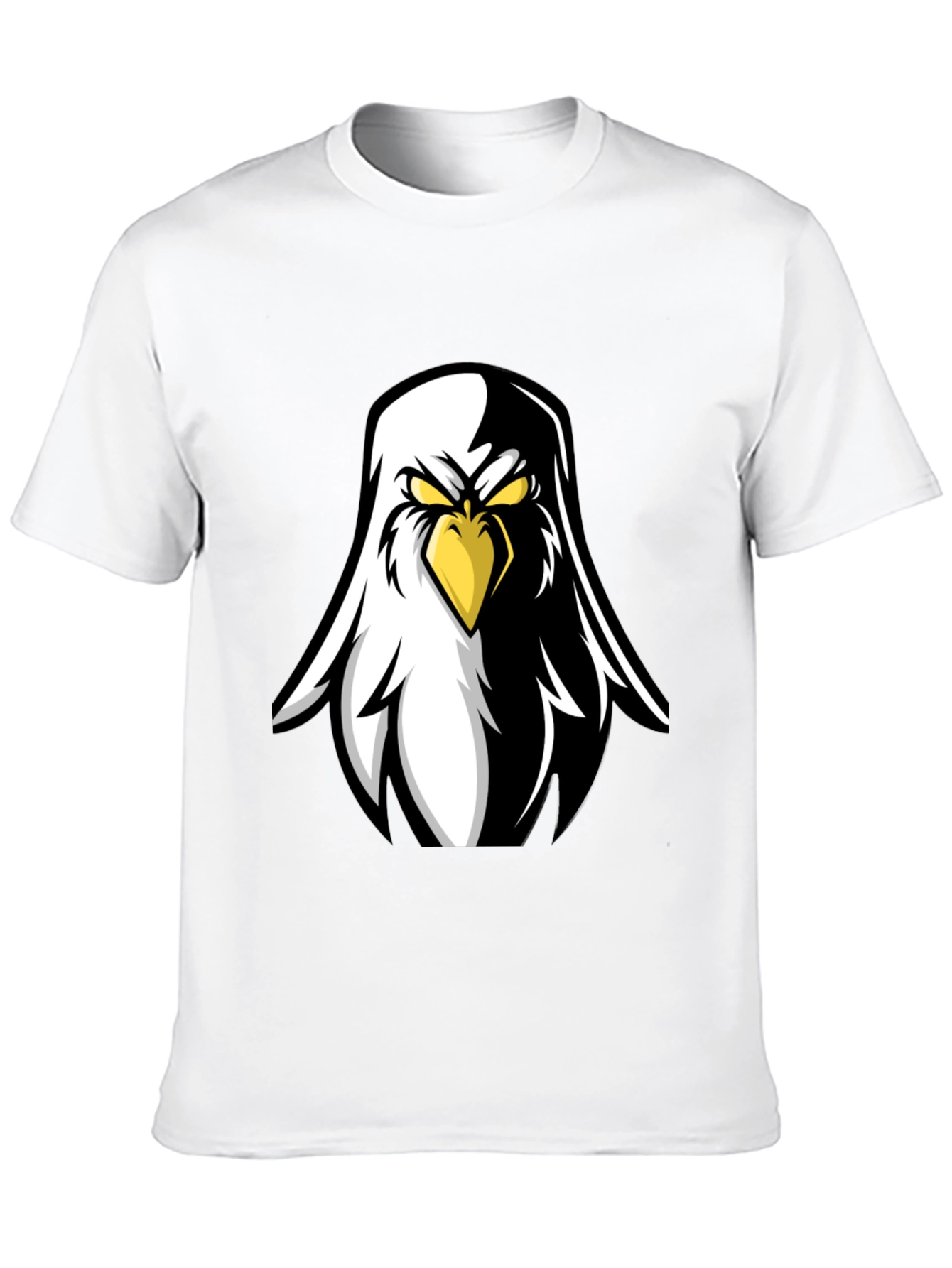 Eagle Graphic Black T-Shirt - Fierce Bird Design