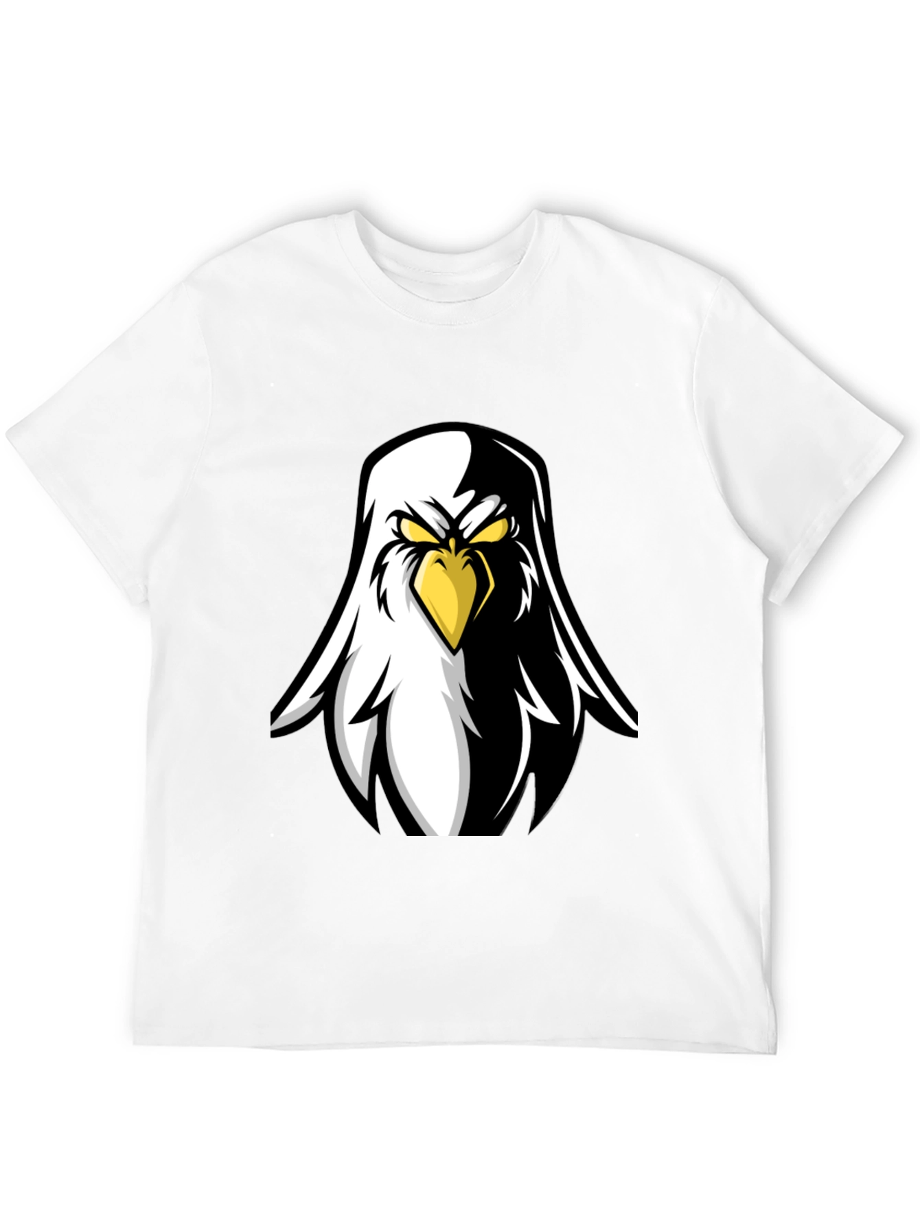 Eagle Graphic Black T-Shirt - Fierce Bird Design