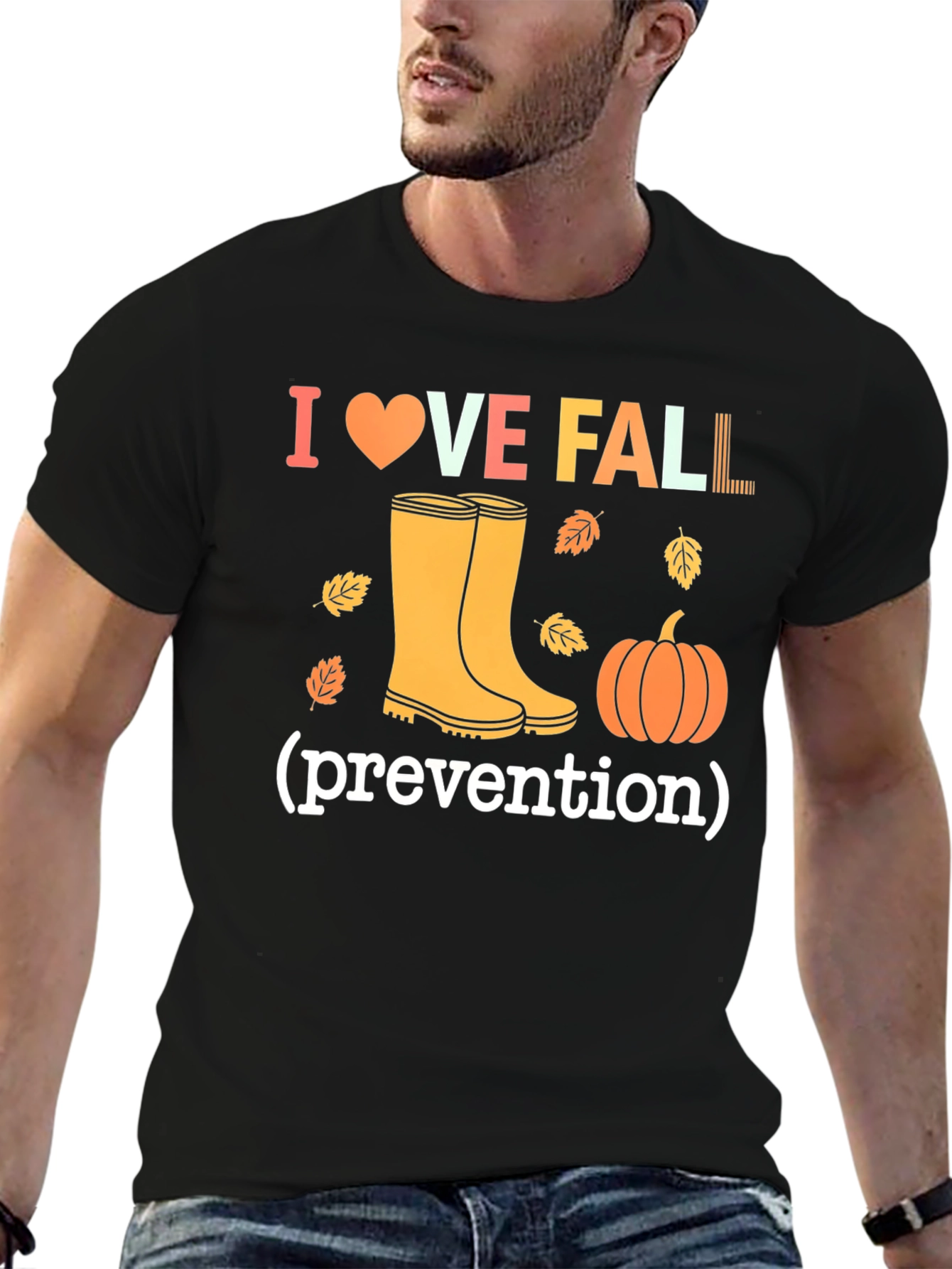 I Love Fall Prevention T-Shirt - Autumn Design
