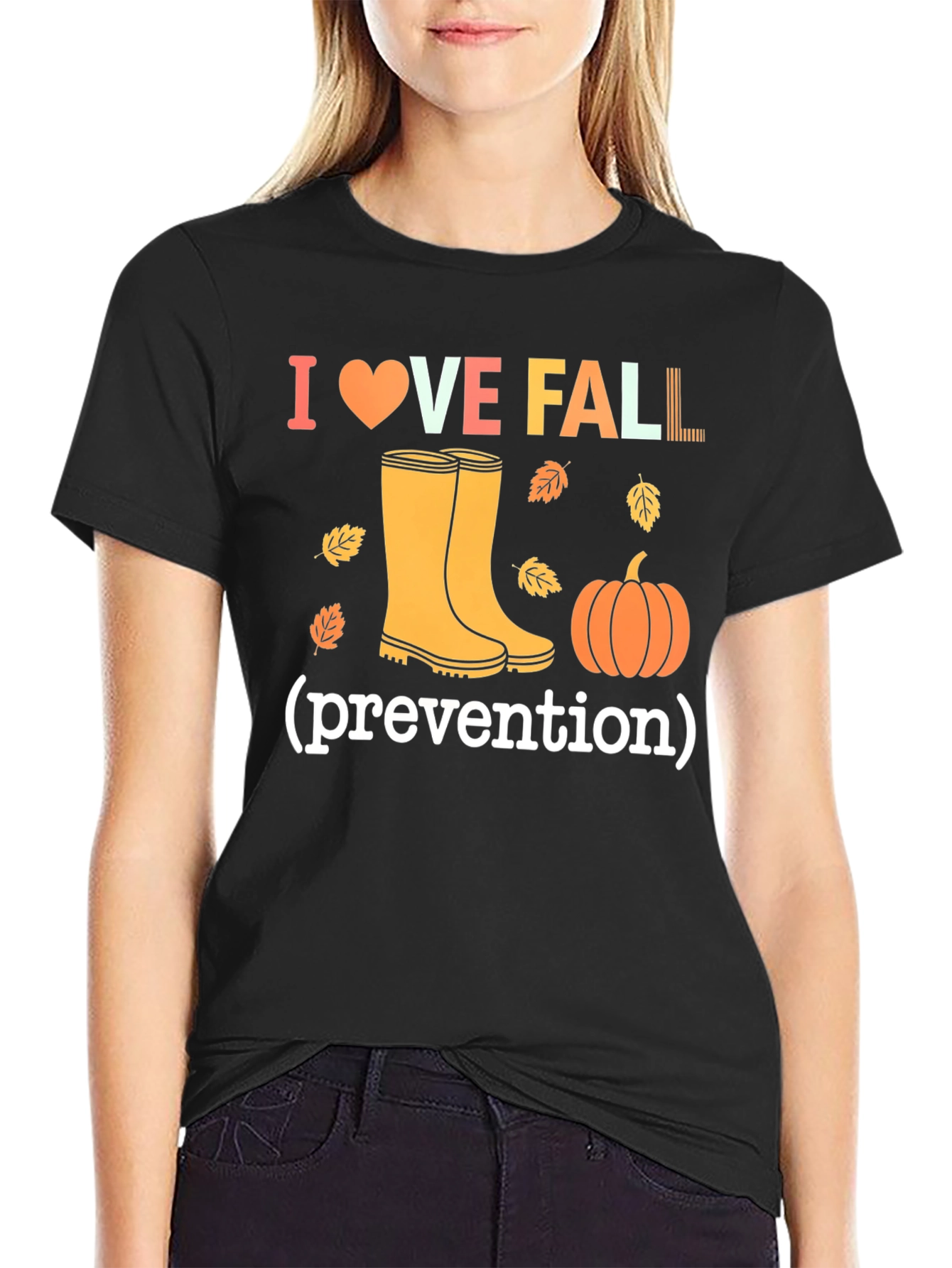 I Love Fall Prevention T-Shirt - Autumn Design