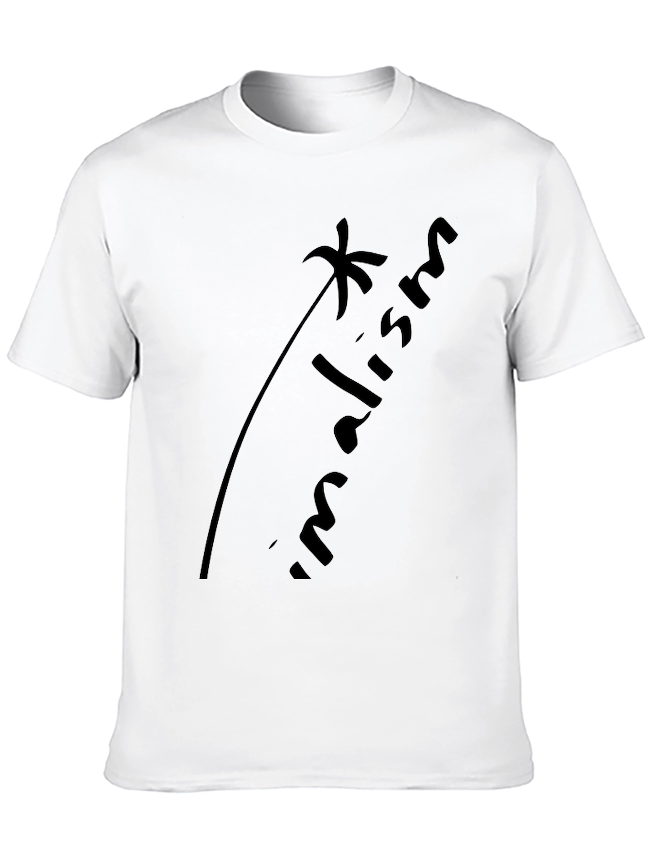 Minimalism Black Graphic Tee