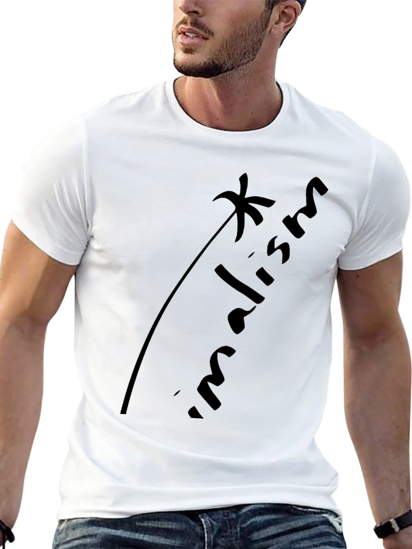 Minimalism Black Graphic Tee