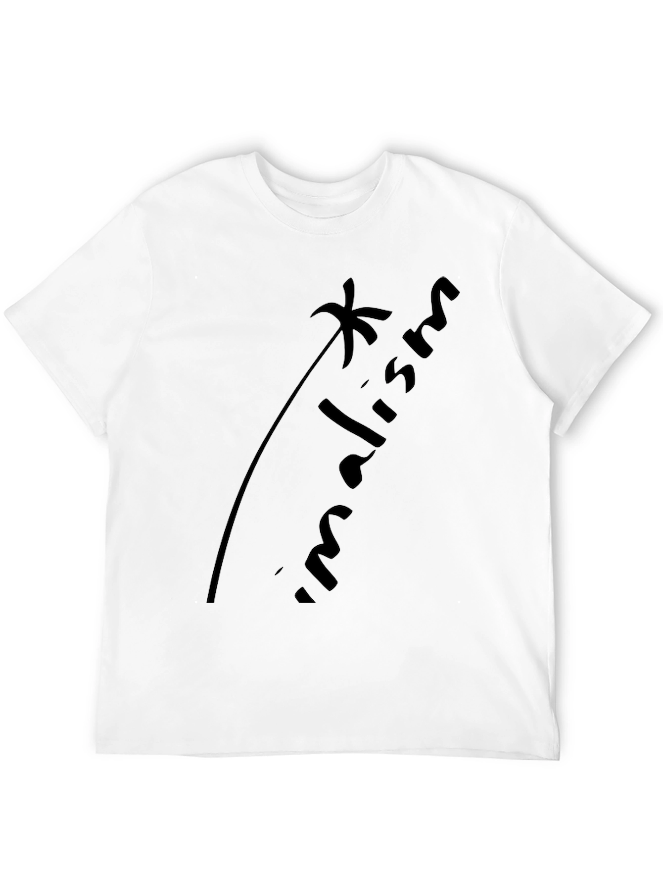 Minimalism Black Graphic Tee