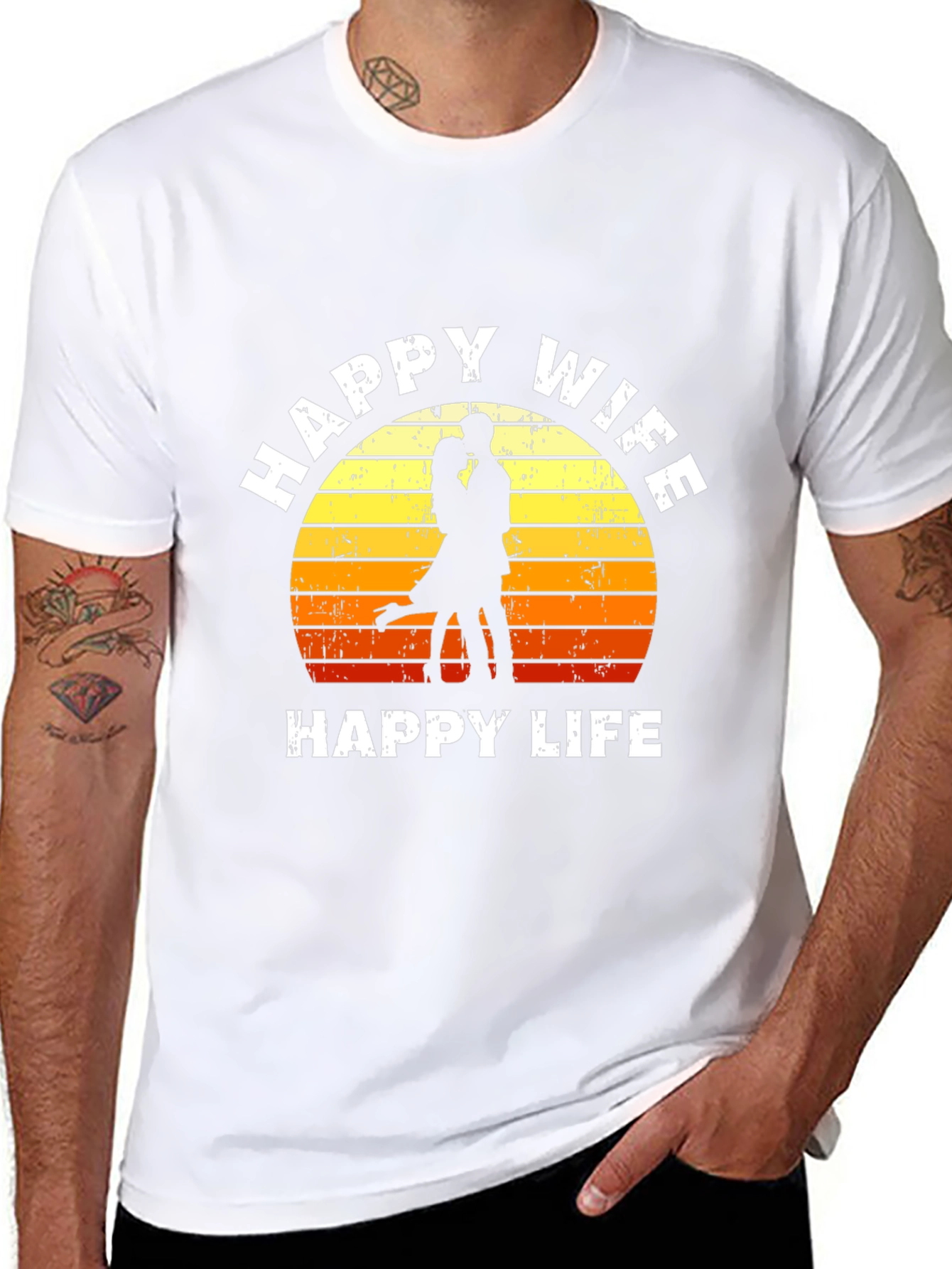 Happy Wife Happy Life Graphic Tee