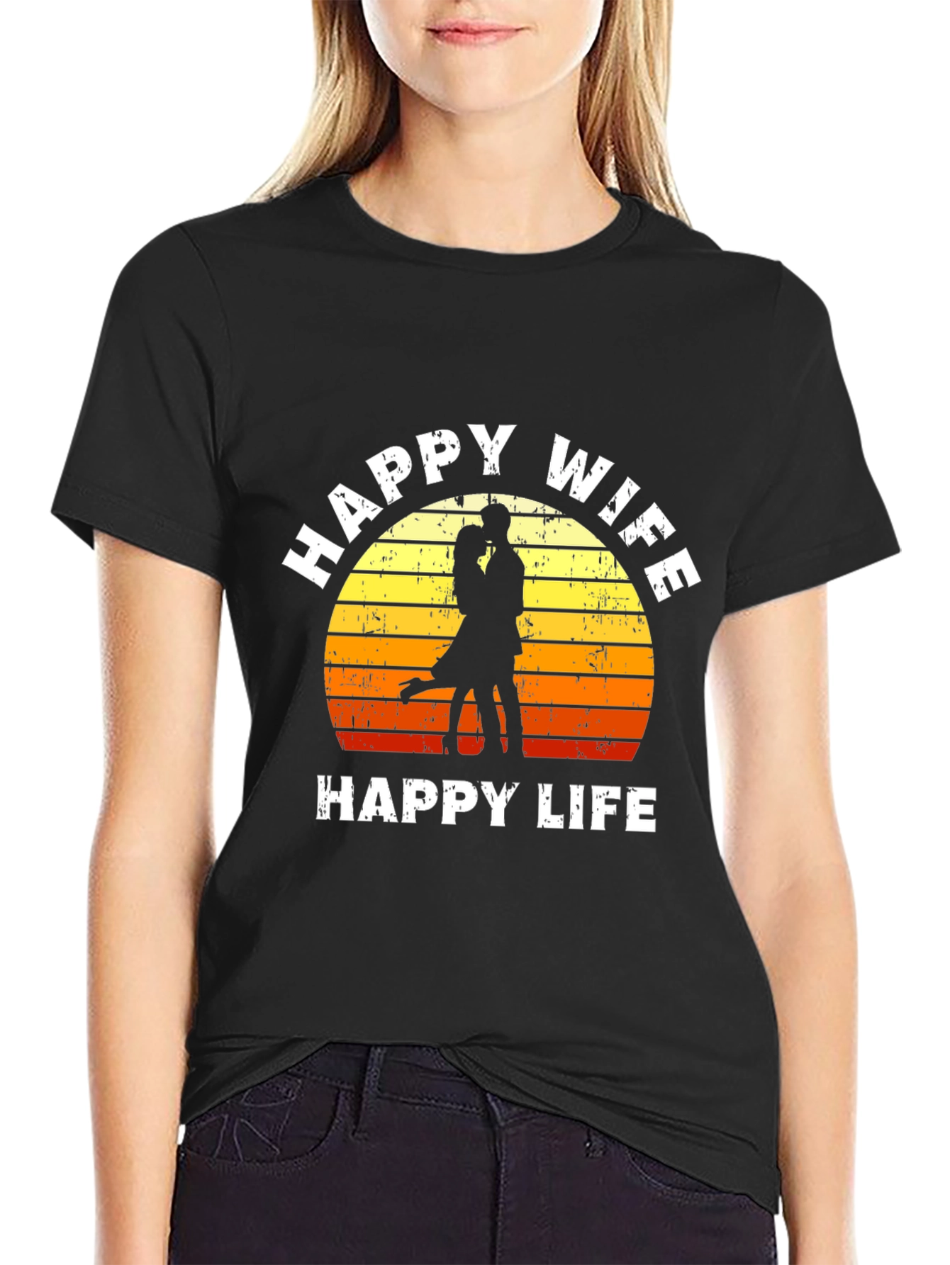 Happy Wife Happy Life Graphic Tee