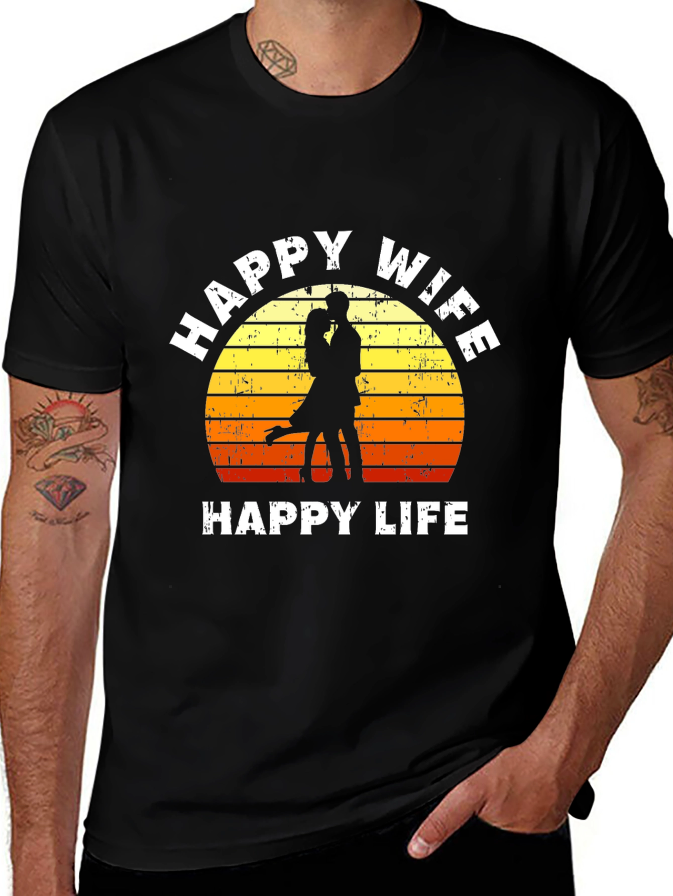 Happy Wife Happy Life Graphic Tee