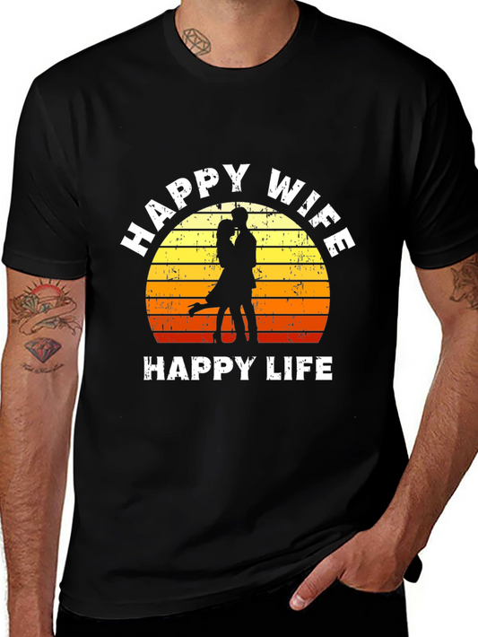 Happy Wife Happy Life Graphic Tee