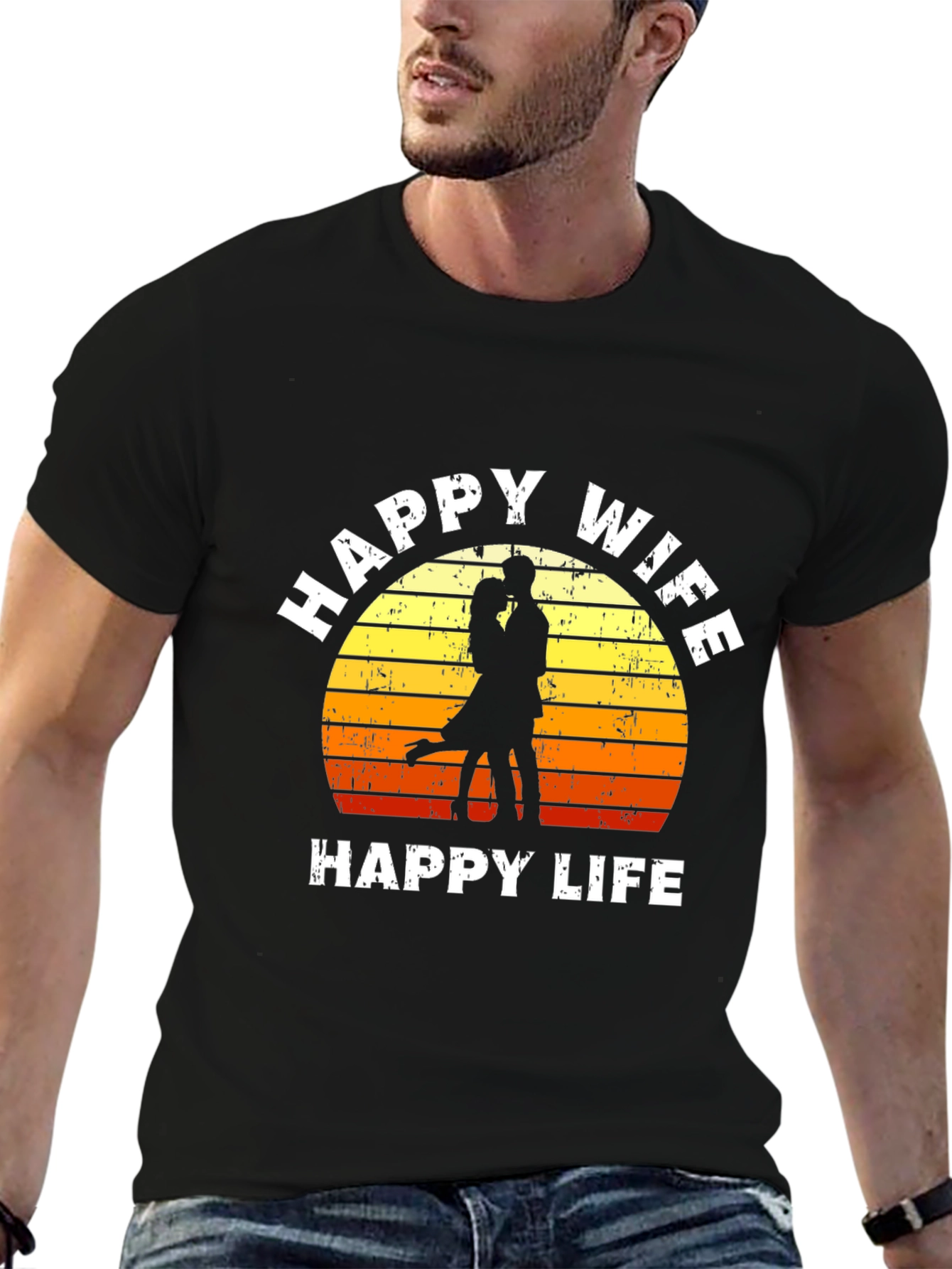 Happy Wife Happy Life Graphic Tee