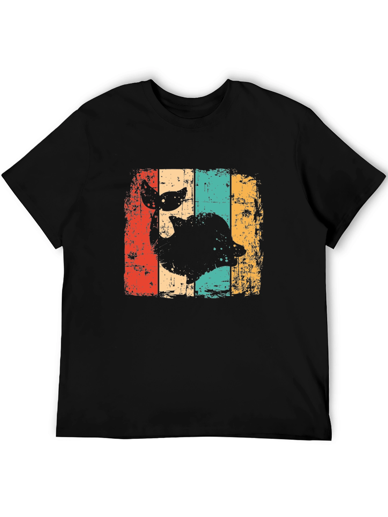 Retro Whale Graphic T-Shirt - Distressed Design