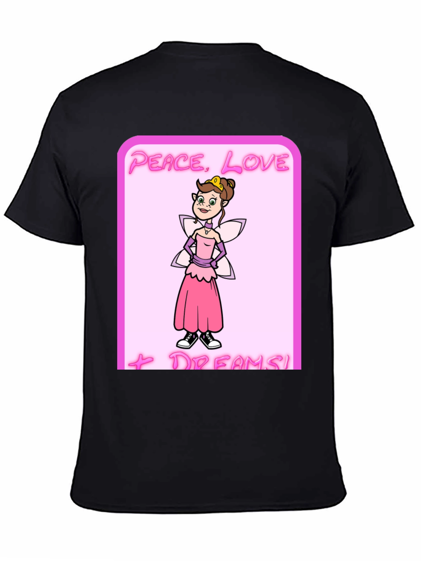Peace Love Dreams Cartoon Fairy T-Shirt