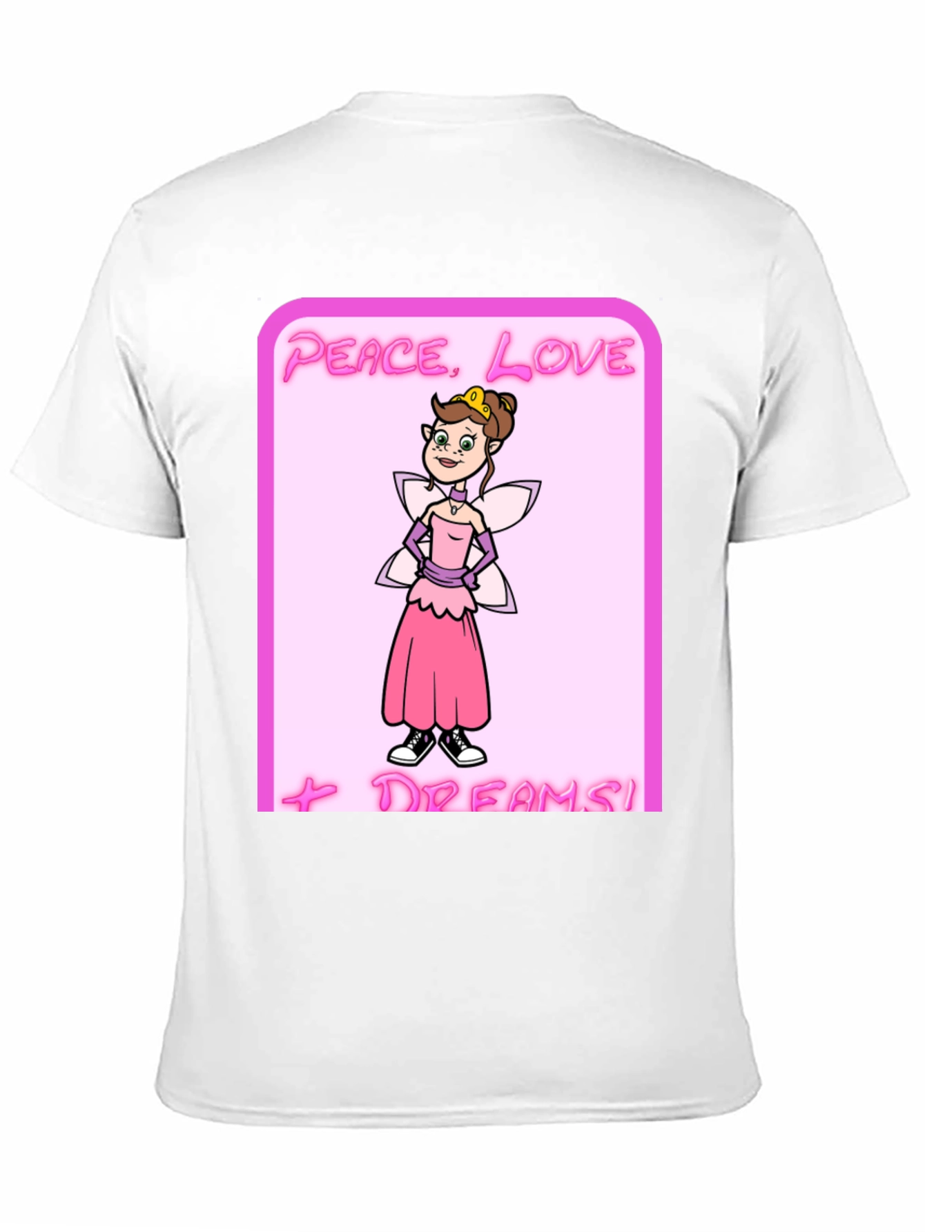 Peace Love Dreams Cartoon Fairy T-Shirt