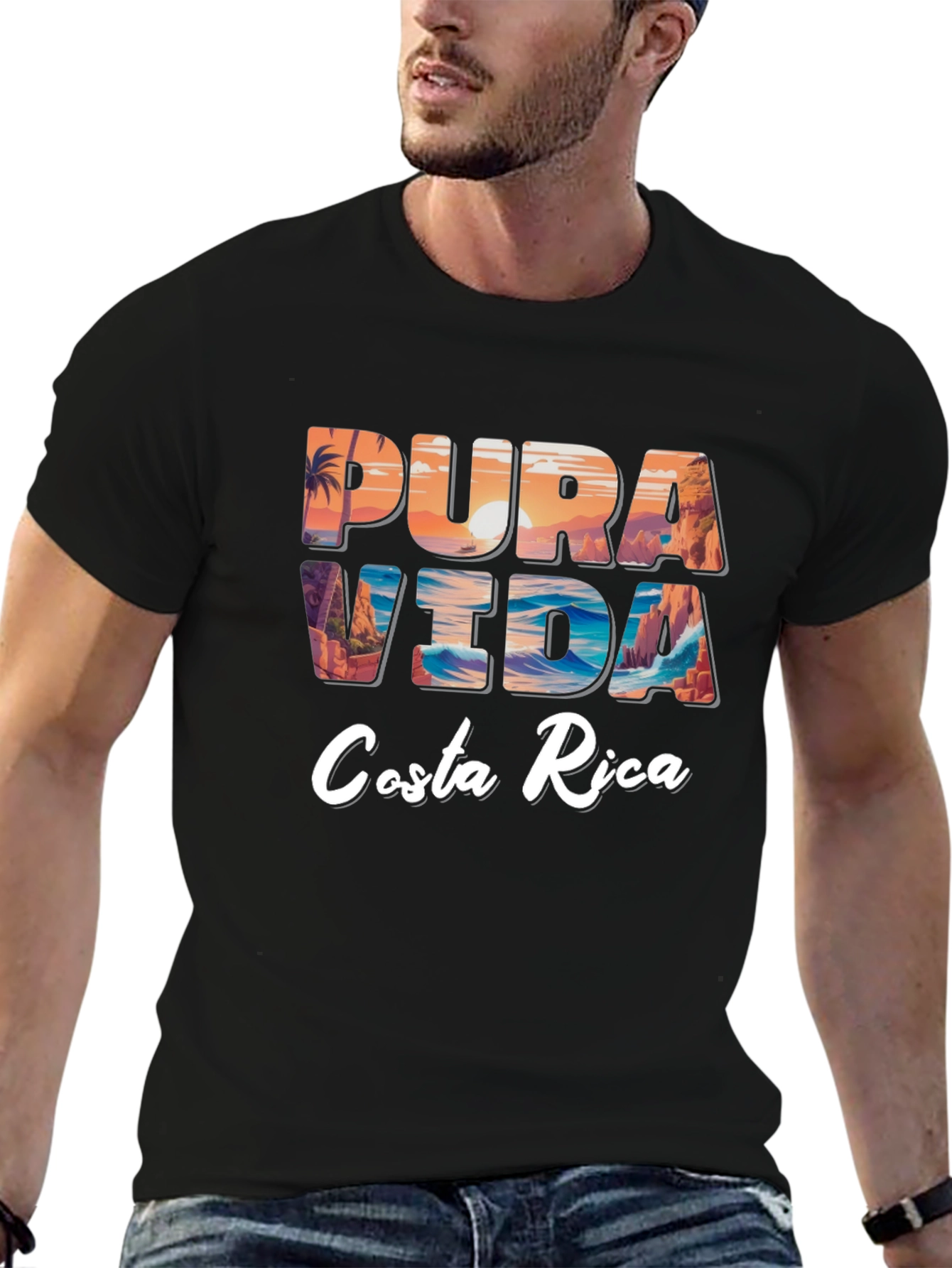 Pura Vida Costa Rica Graphic Tee - Relaxed Fit