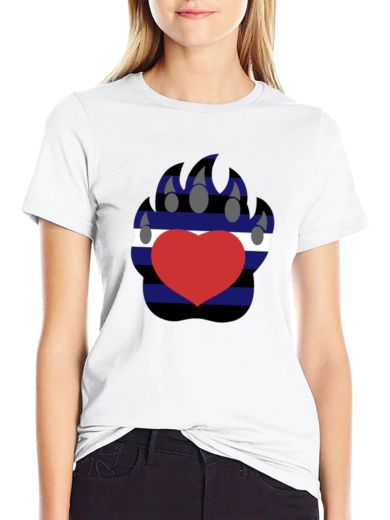 Leather Pride Bear Paw T-Shirt