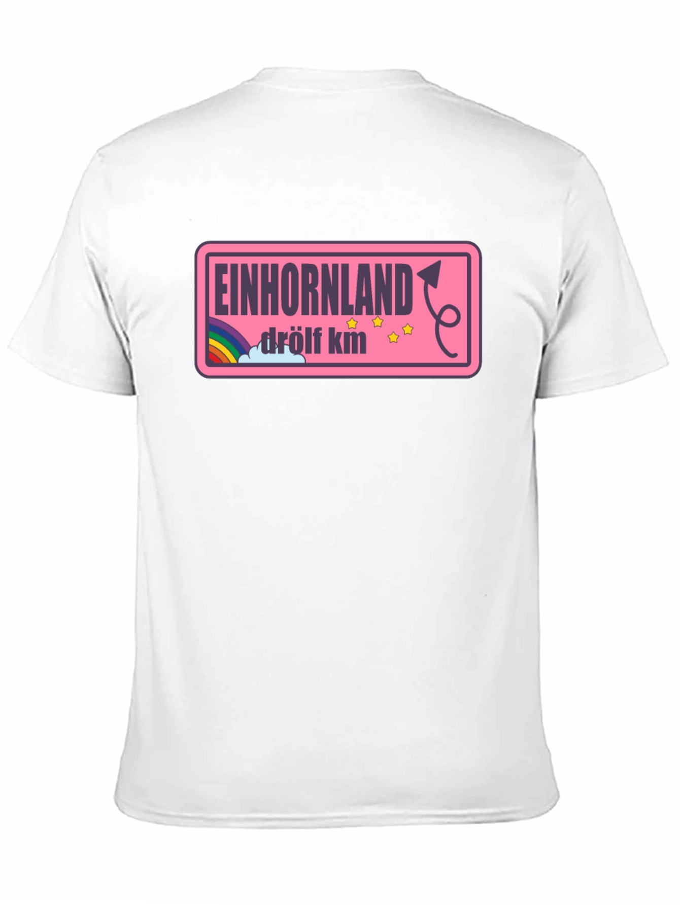 Einhornland Graphic T-Shirt - Drölf KM Black Tee
