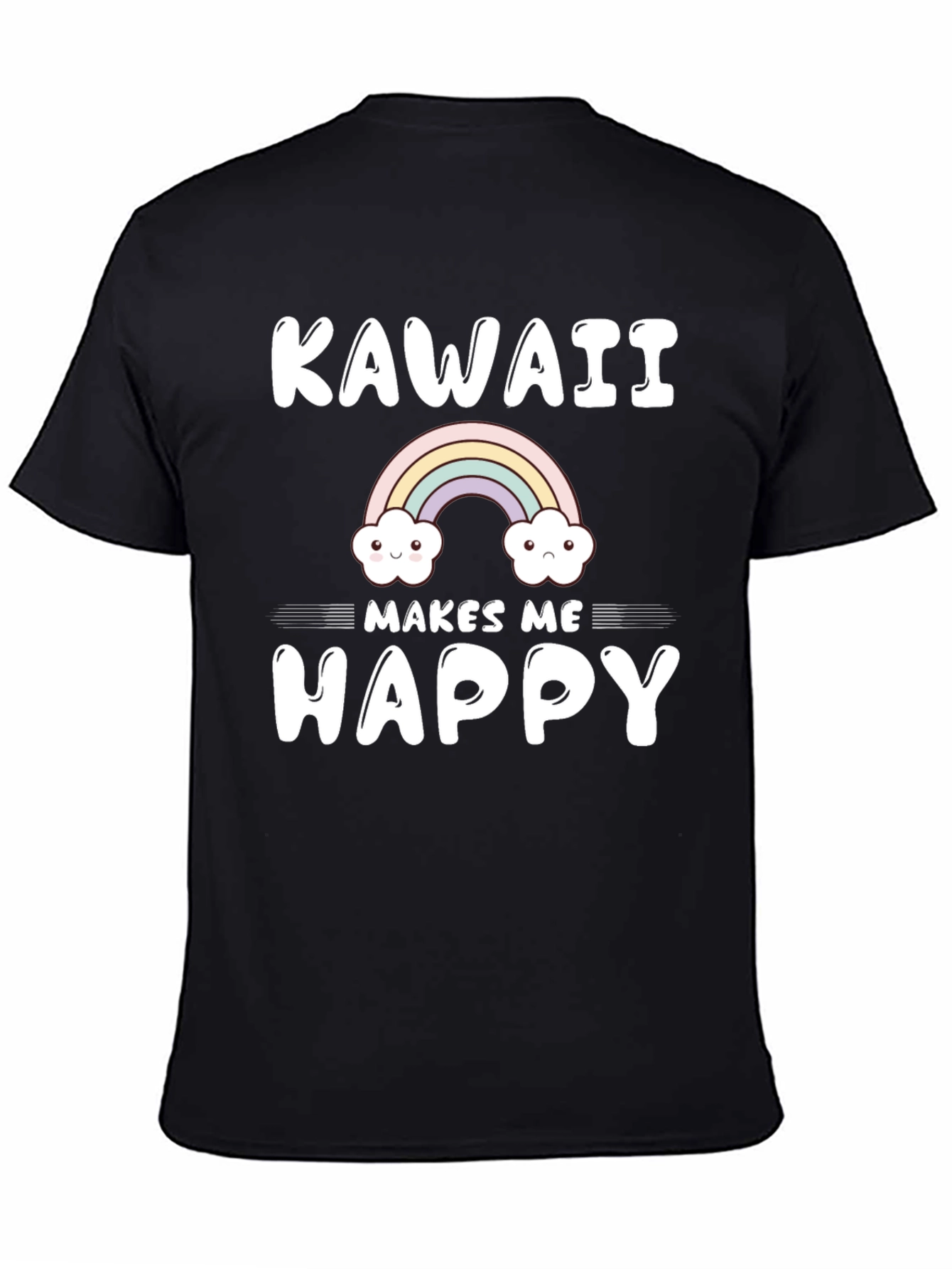 Kawaii Makes Me Happy Graphic T-Shirt