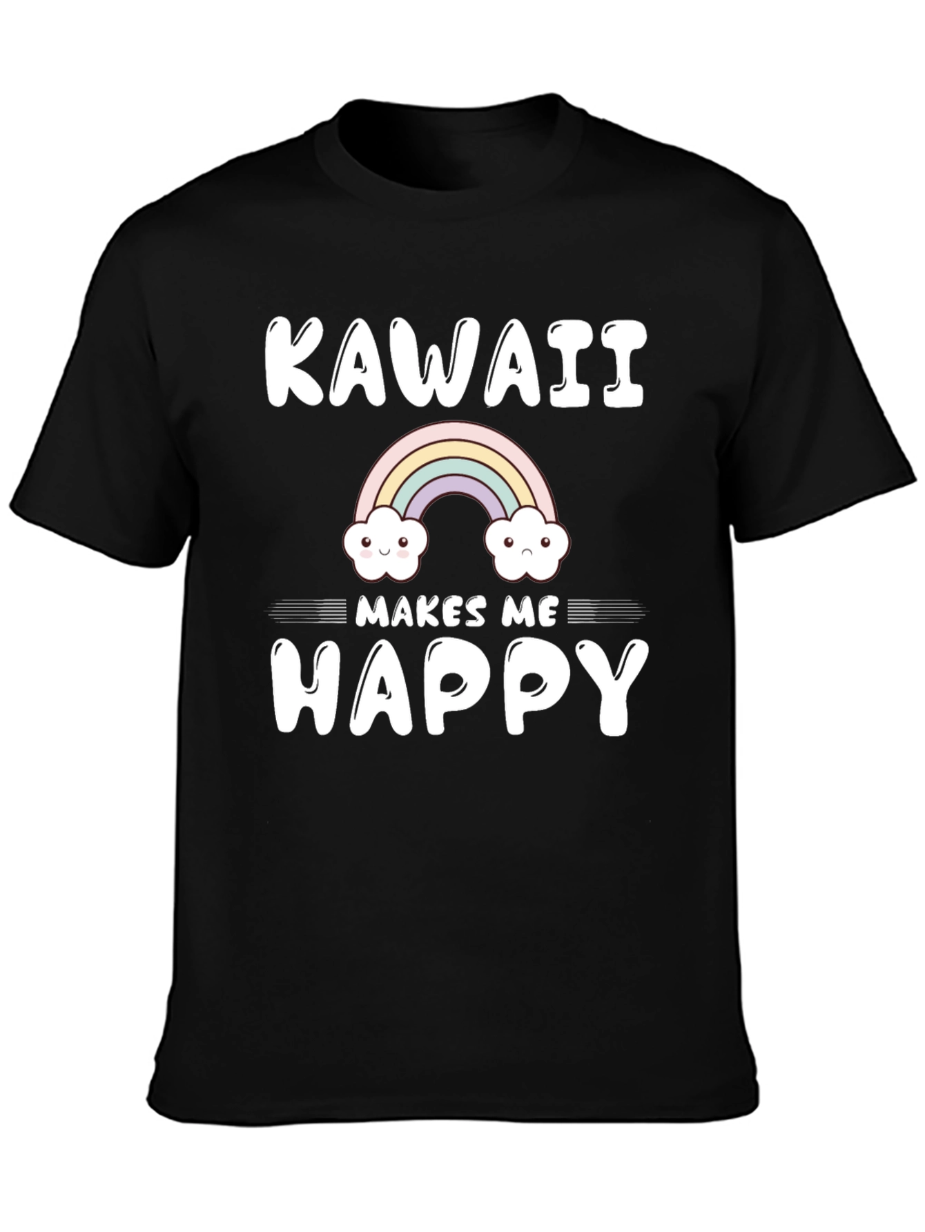 Kawaii Makes Me Happy Graphic T-Shirt