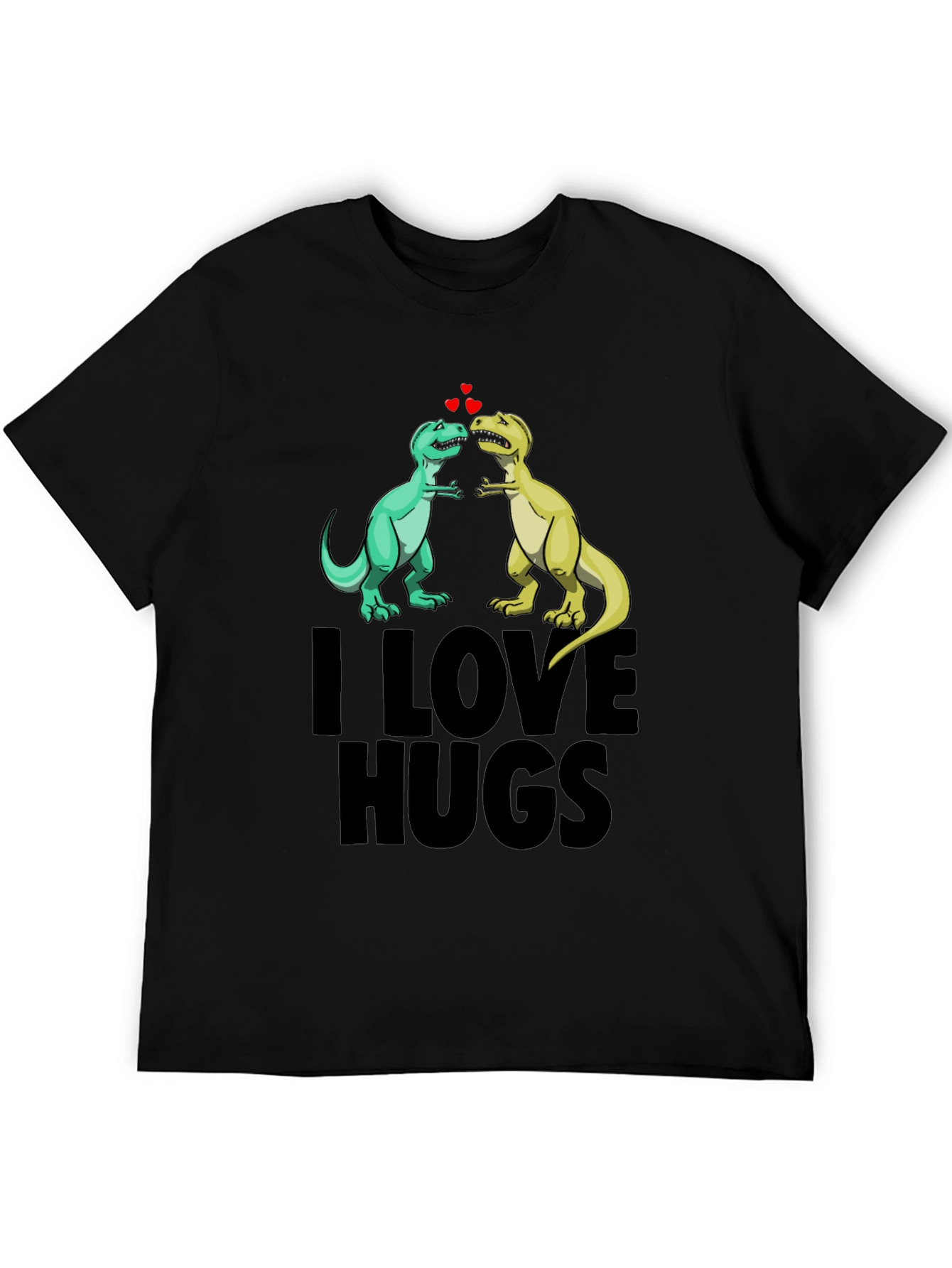 I Love Hugs Dinosaur Graphic Tee