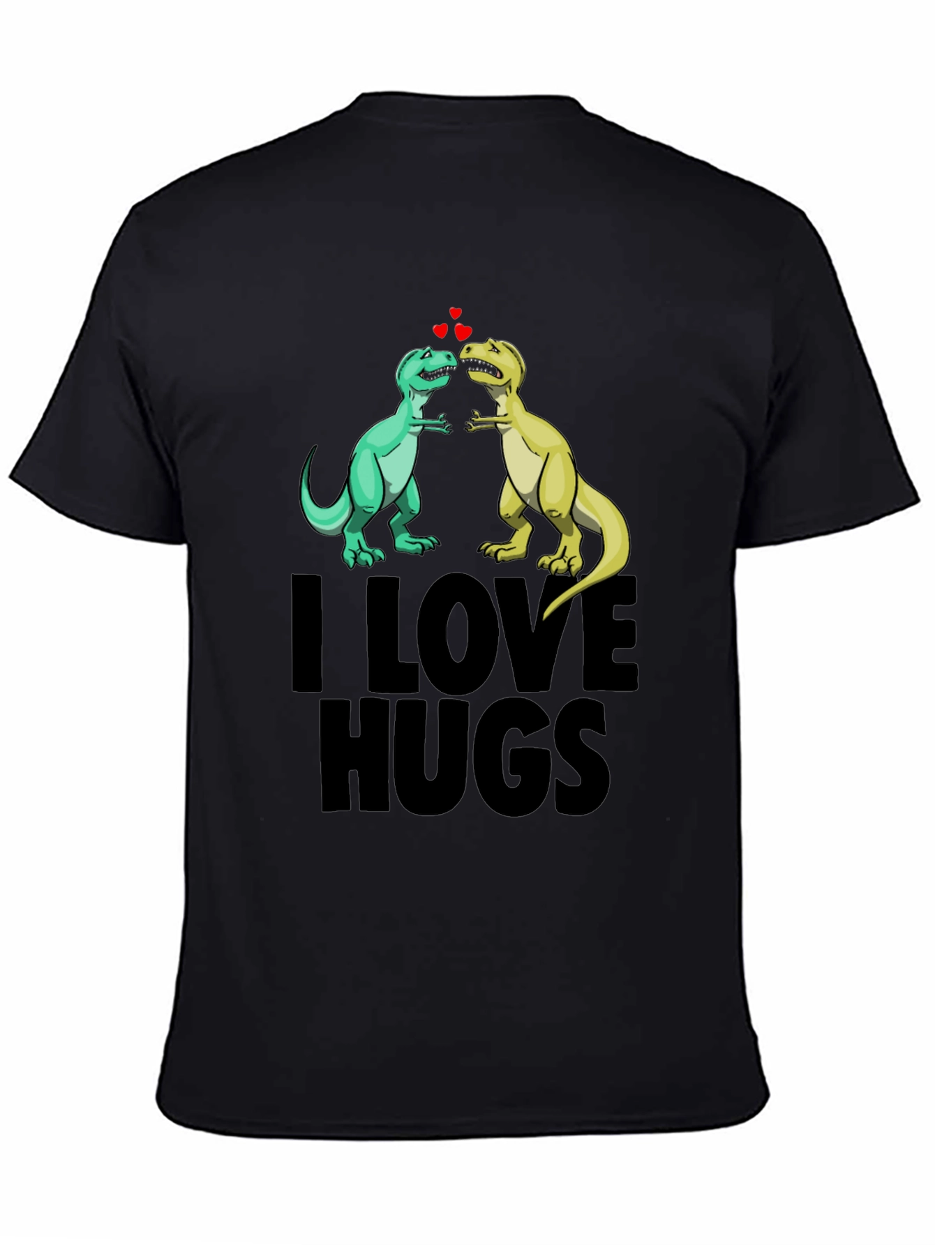I Love Hugs Dinosaur Graphic Tee