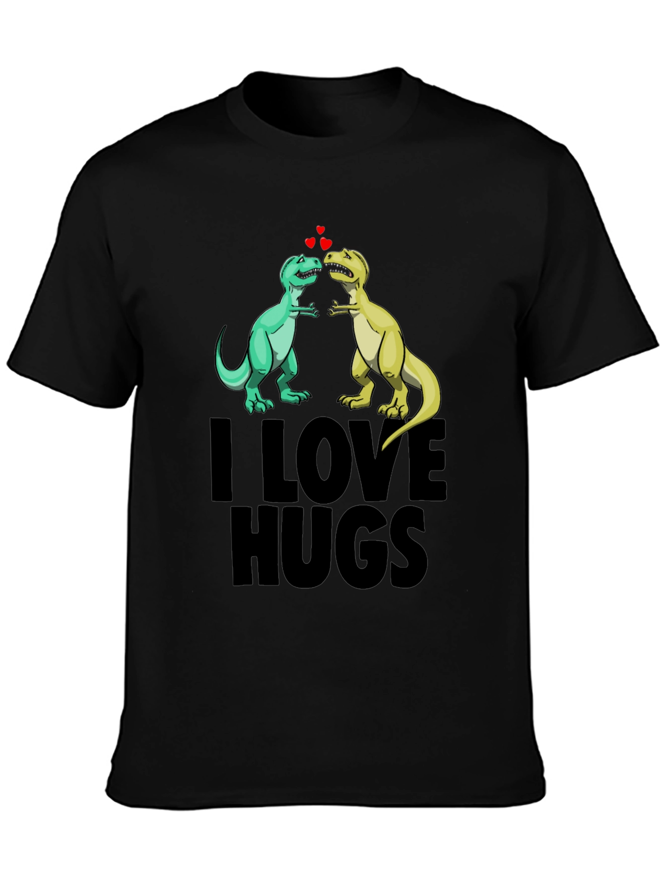 I Love Hugs Dinosaur Graphic Tee