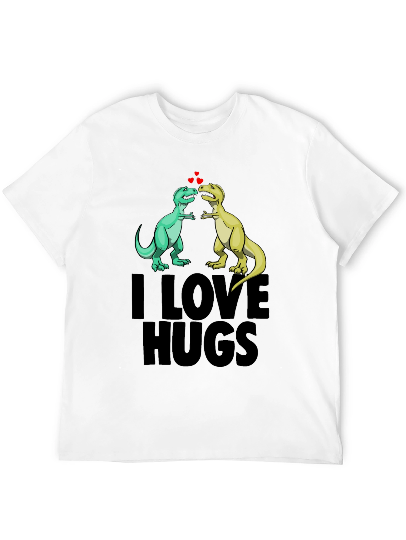 I Love Hugs Dinosaur Graphic Tee