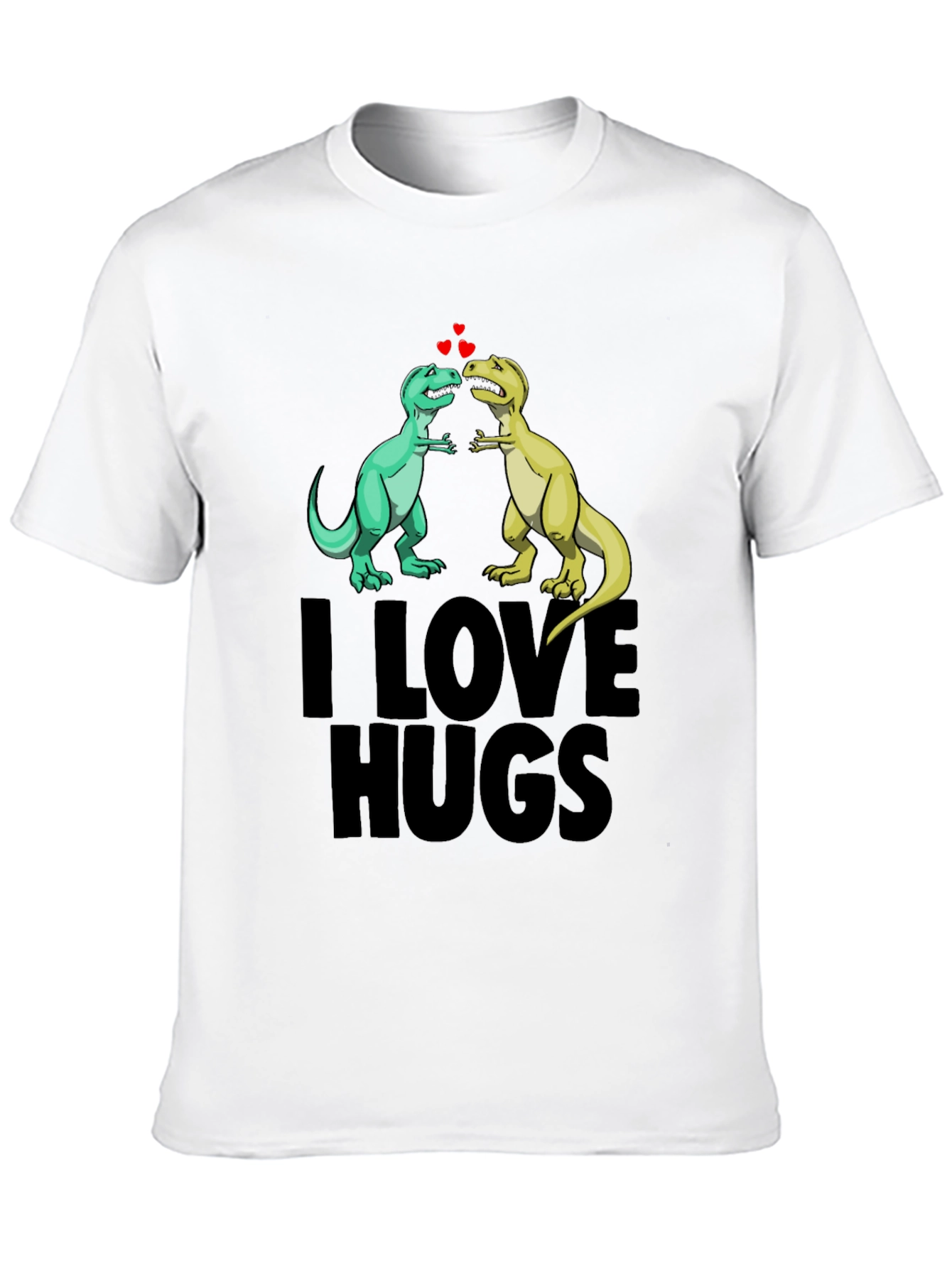 I Love Hugs Dinosaur Graphic Tee