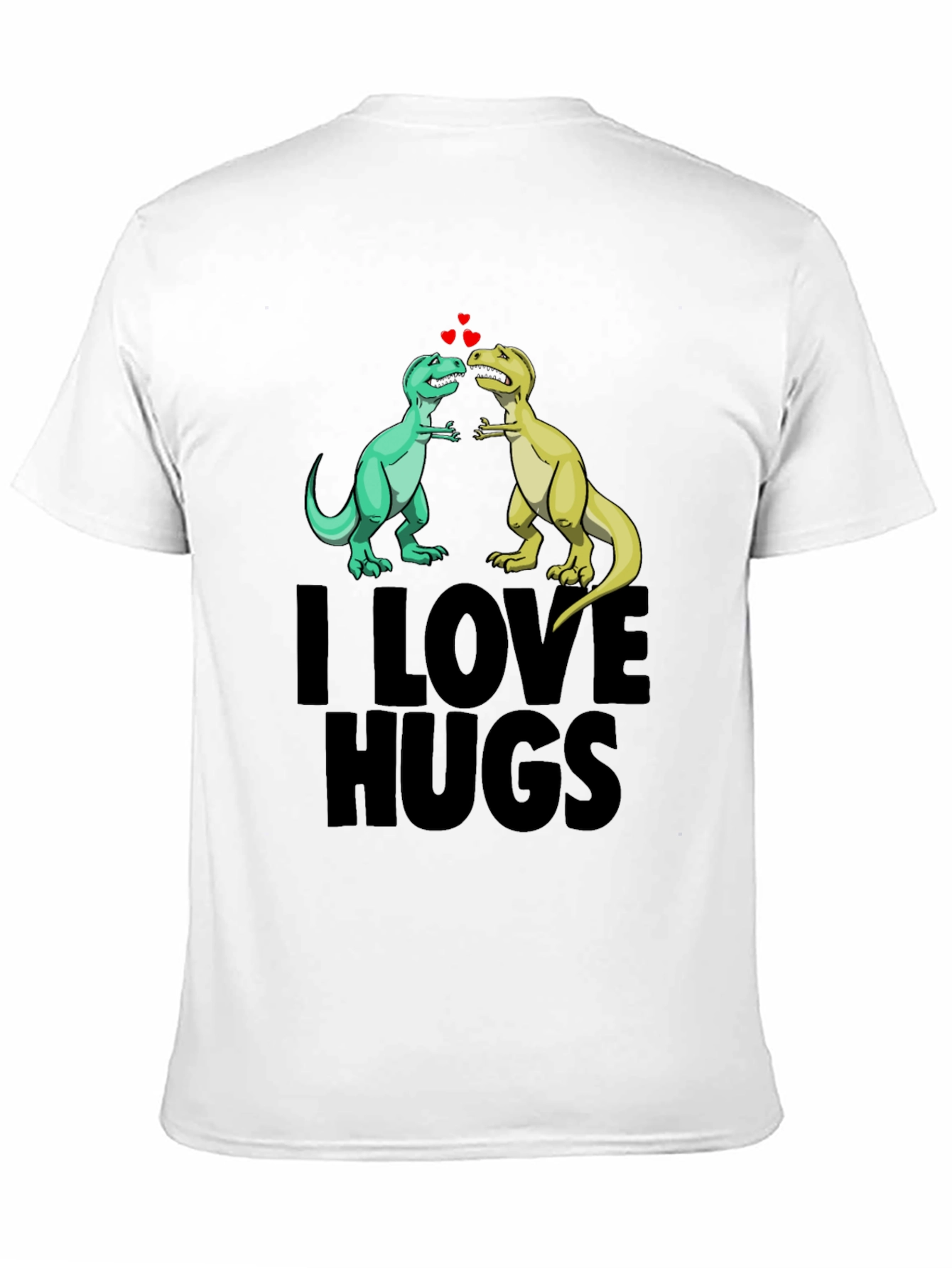 I Love Hugs Dinosaur Graphic Tee