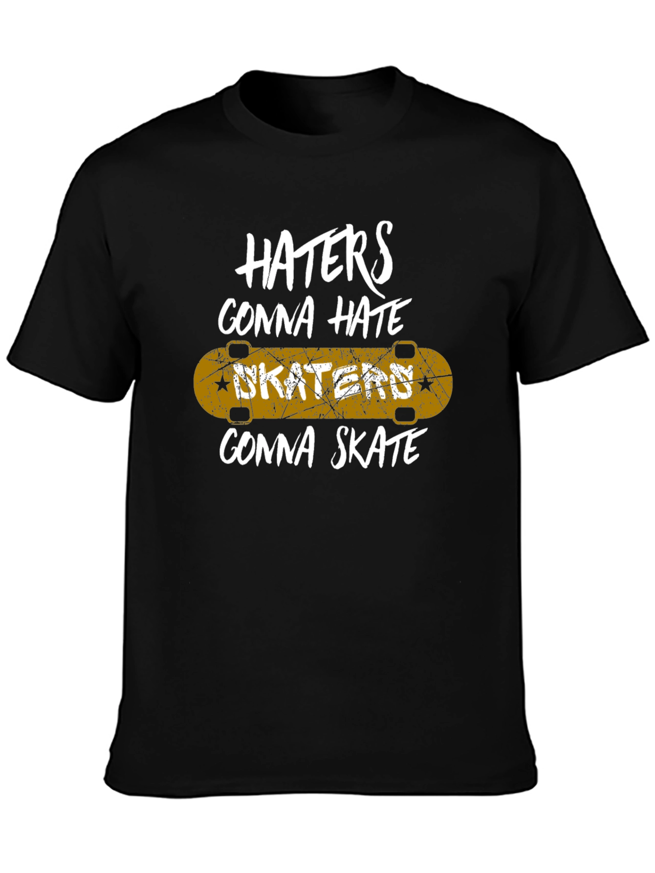 Skaters Gonna Skate Graphic Tee - Black