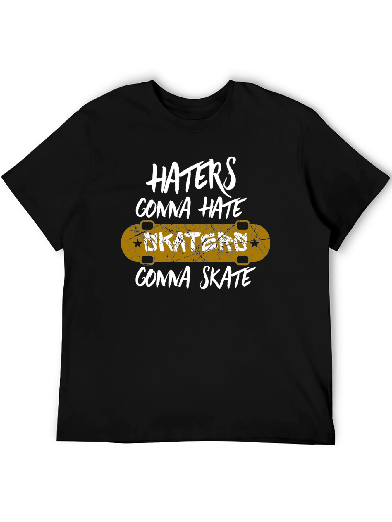 Skaters Gonna Skate Graphic Tee - Black