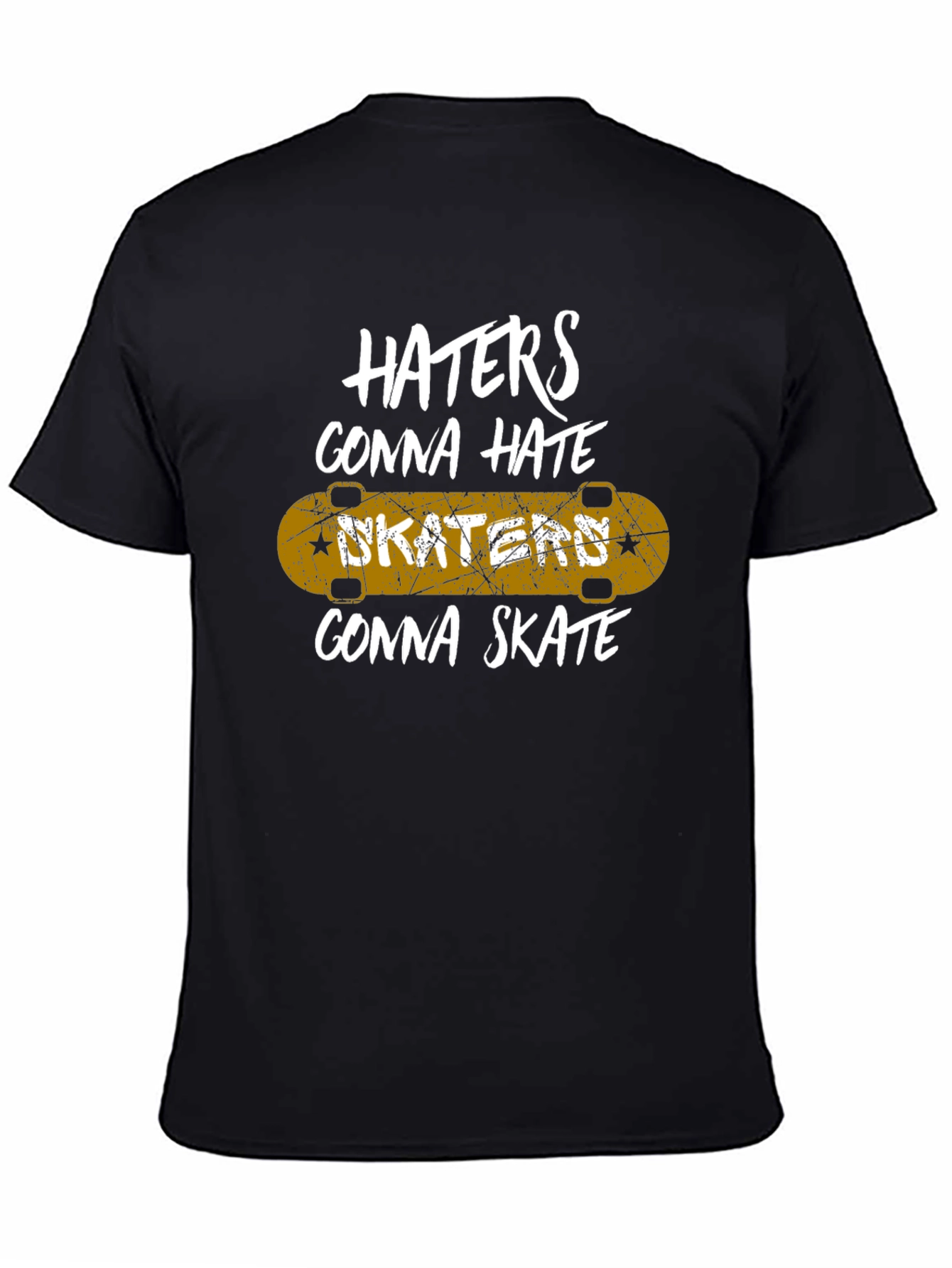 Skaters Gonna Skate Graphic Tee - Black