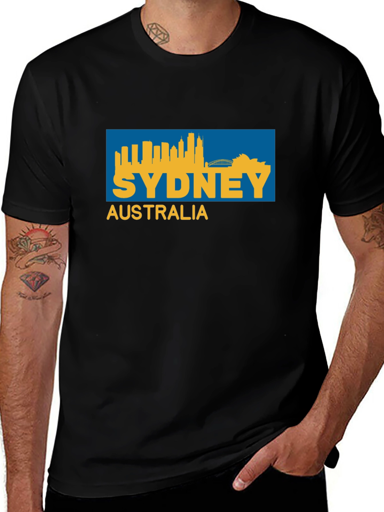 Sydney Australia Graphic T-Shirt - Black