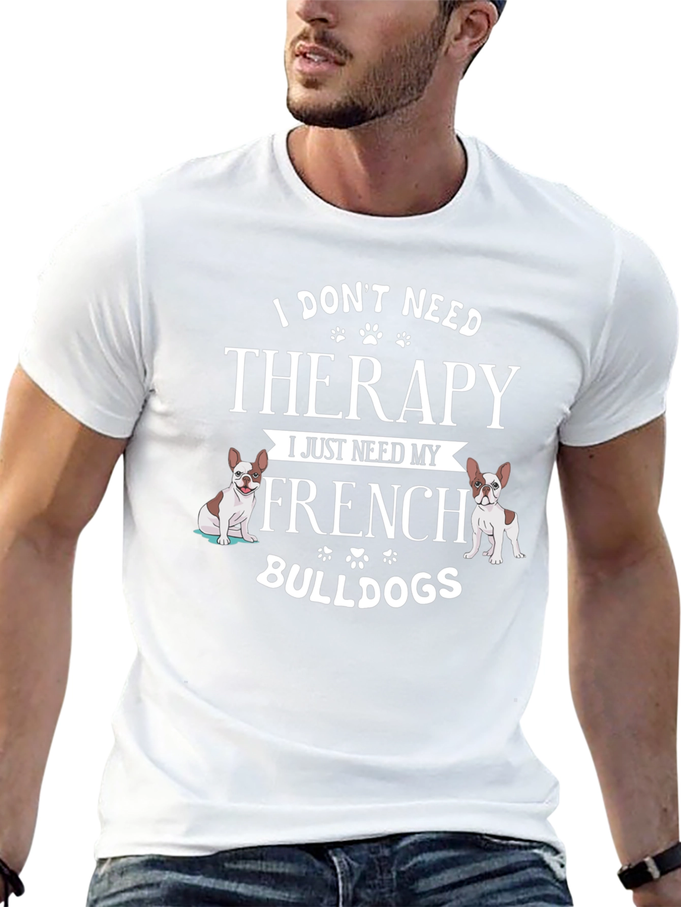 French Bulldog Therapy T-Shirt - Dog Lover Tee