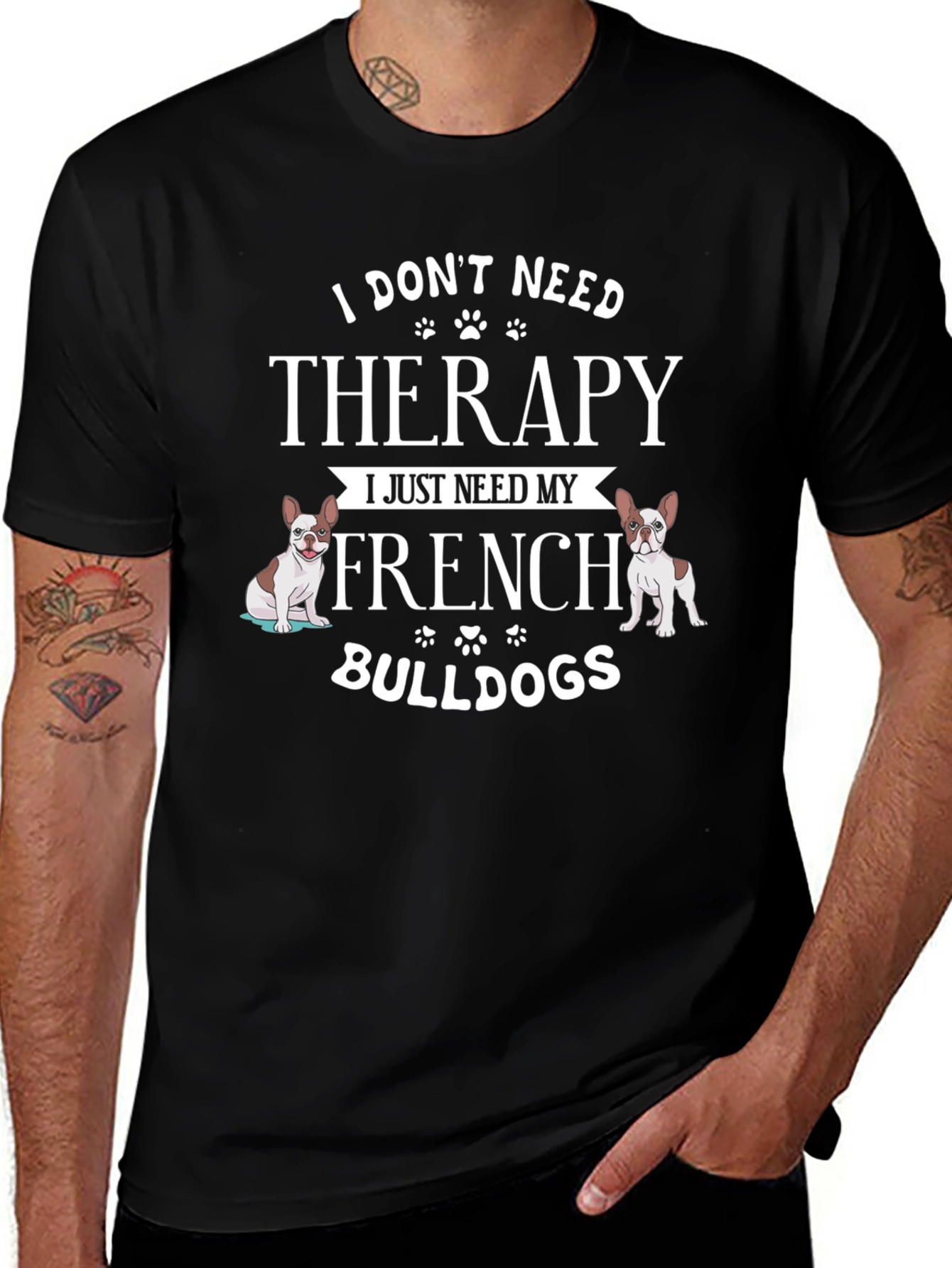 French Bulldog Therapy T-Shirt - Dog Lover Tee