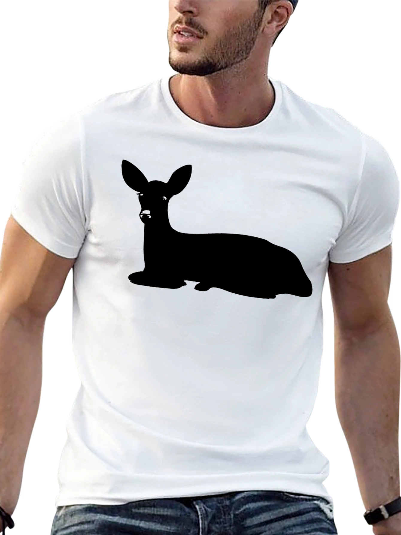 Deer Silhouette Graphic T-Shirt - Unisex