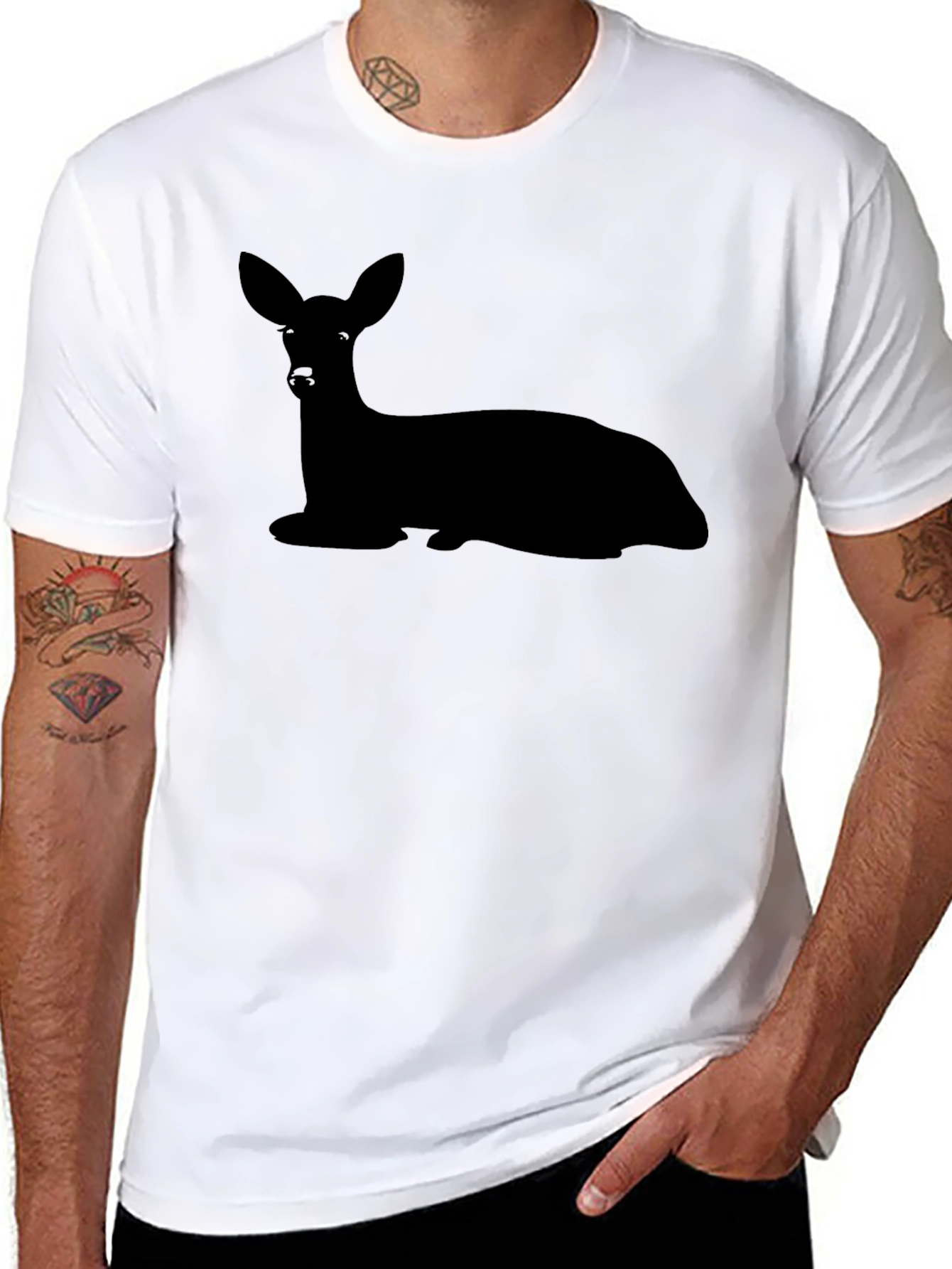 Deer Silhouette Graphic T-Shirt - Unisex